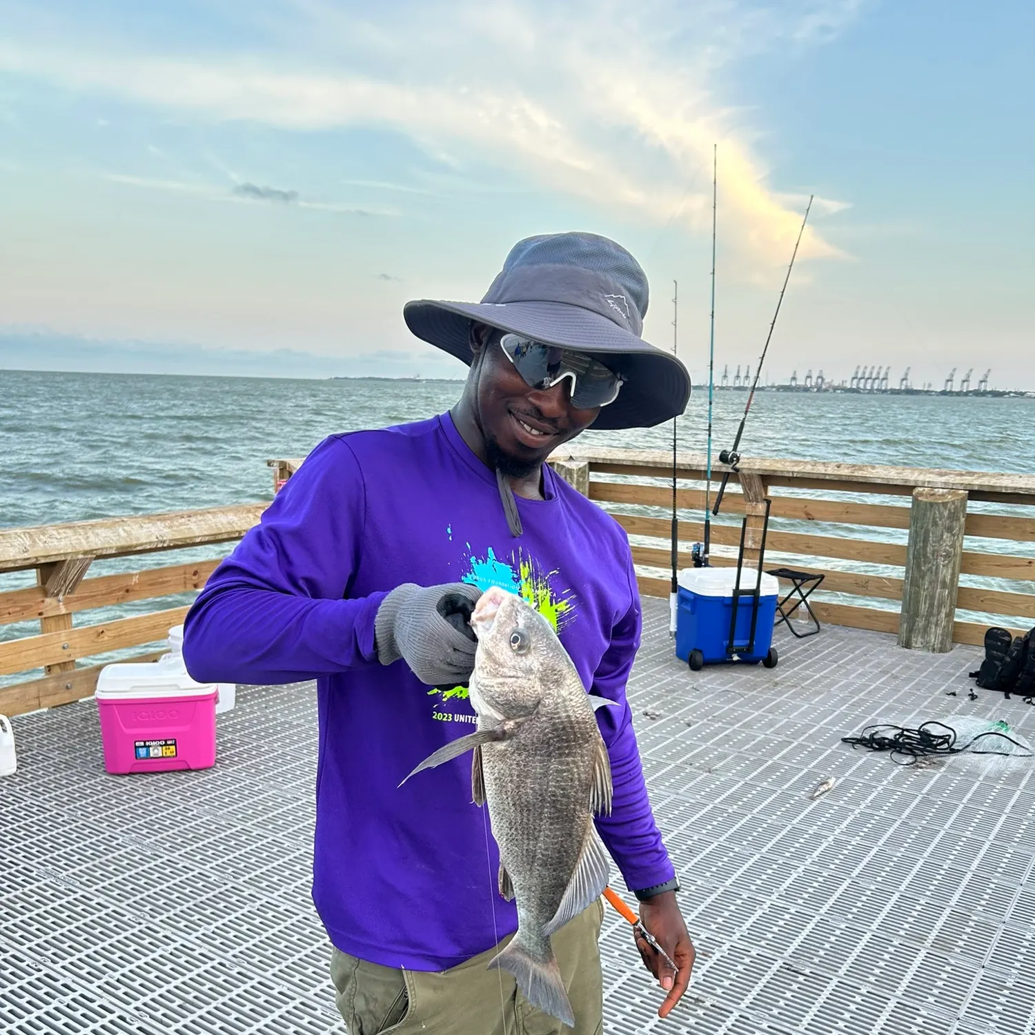 Black drum caught on Fishbrain