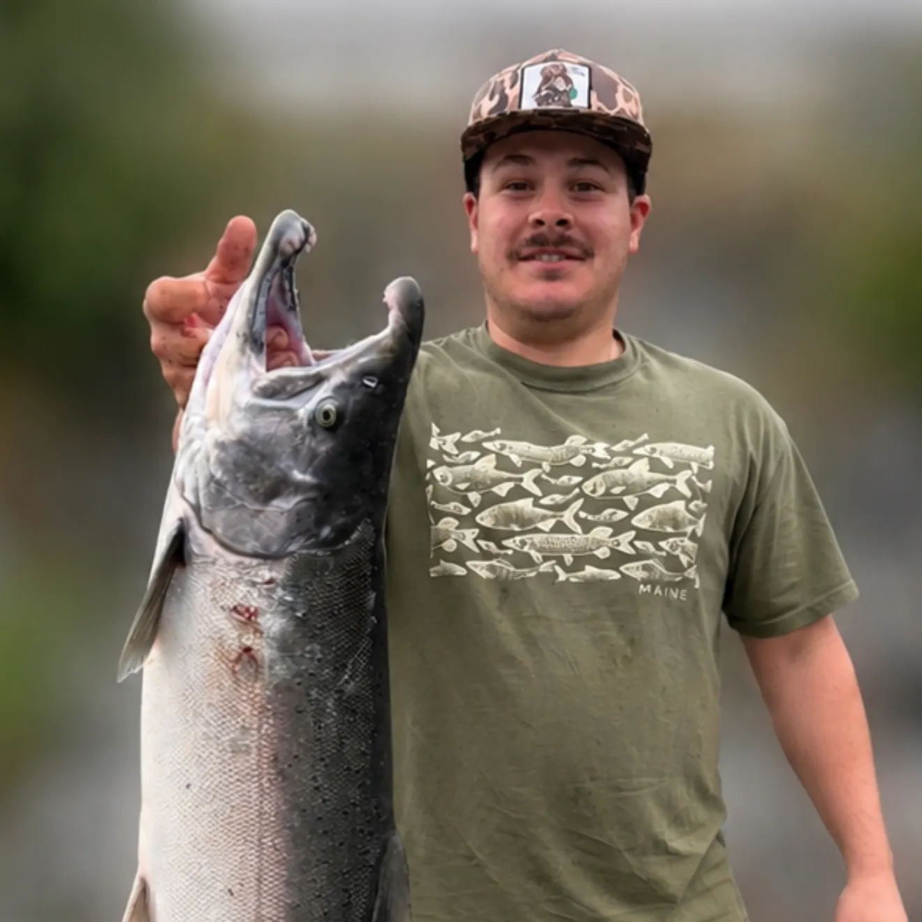 Chinook salmon caught on Fishbrain