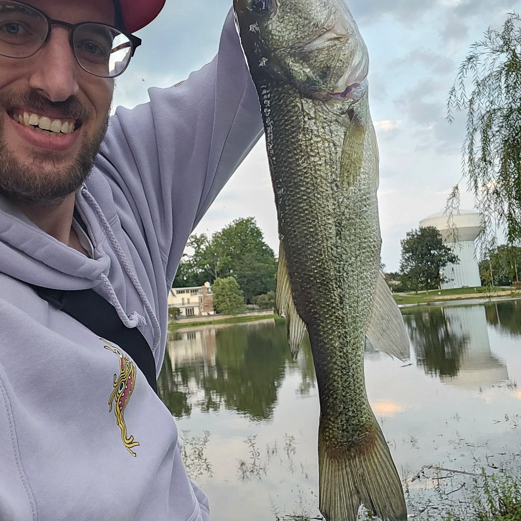 Largemouth bass caught on Fishbrain