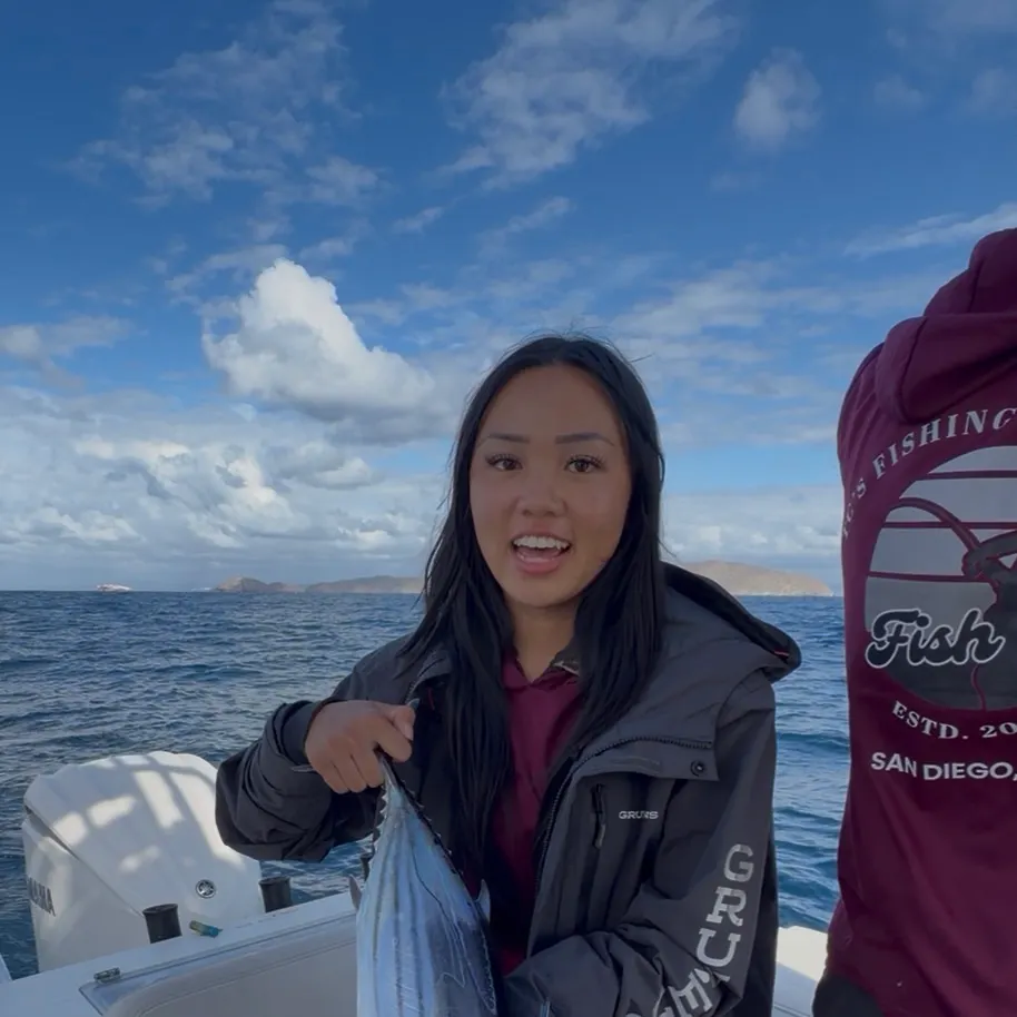 Skipjack tuna caught on Fishbrain