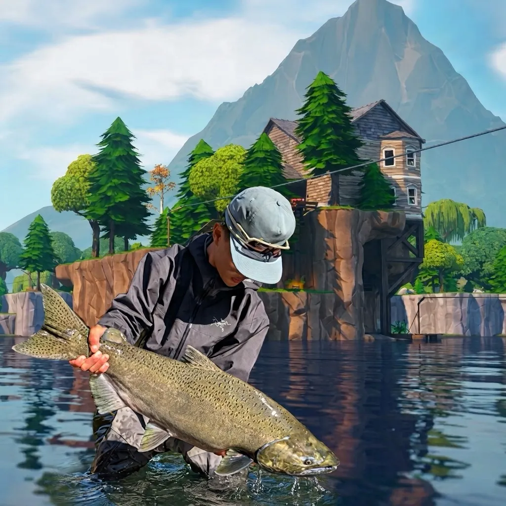 Chinook salmon caught on Fishbrain