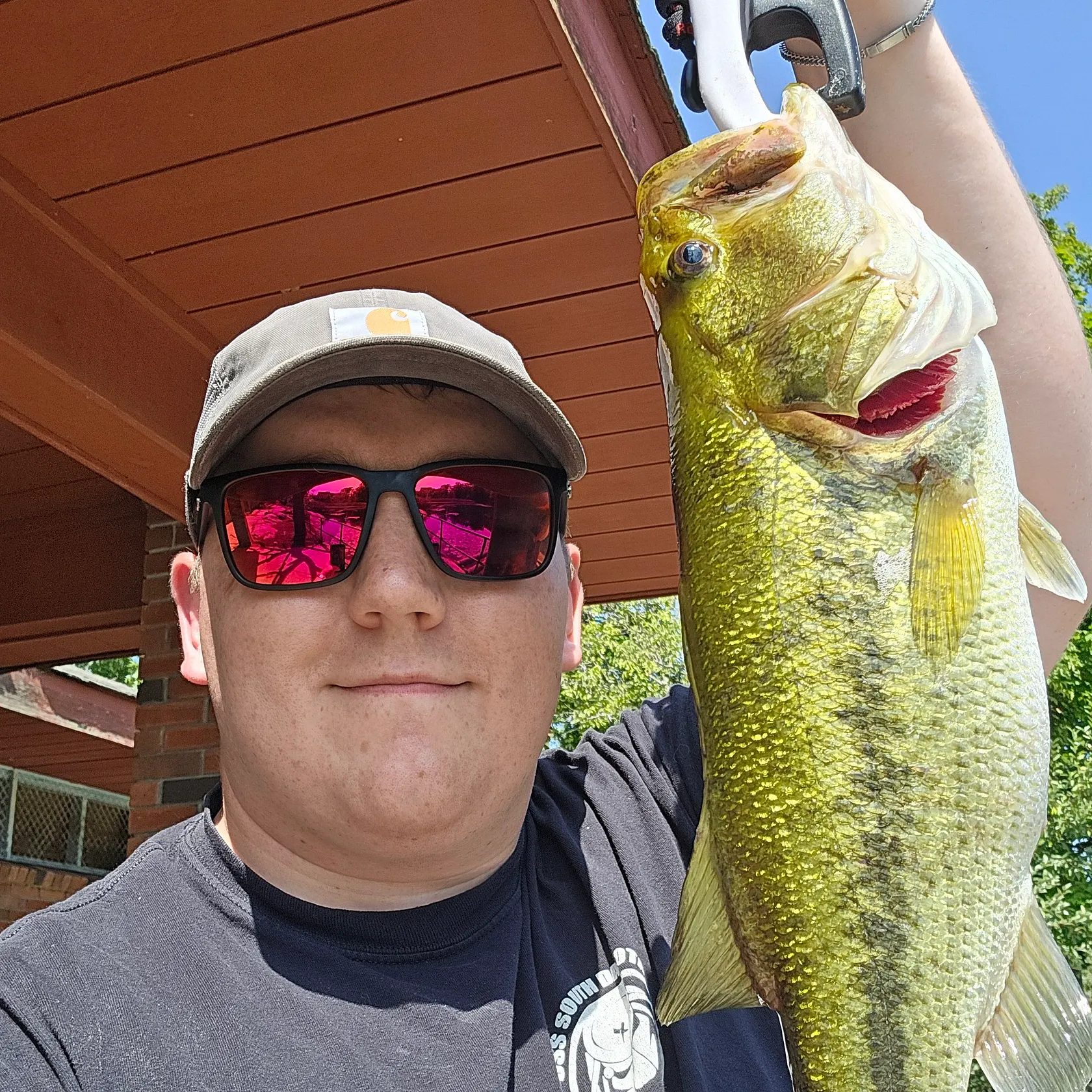Largemouth bass caught on Fishbrain