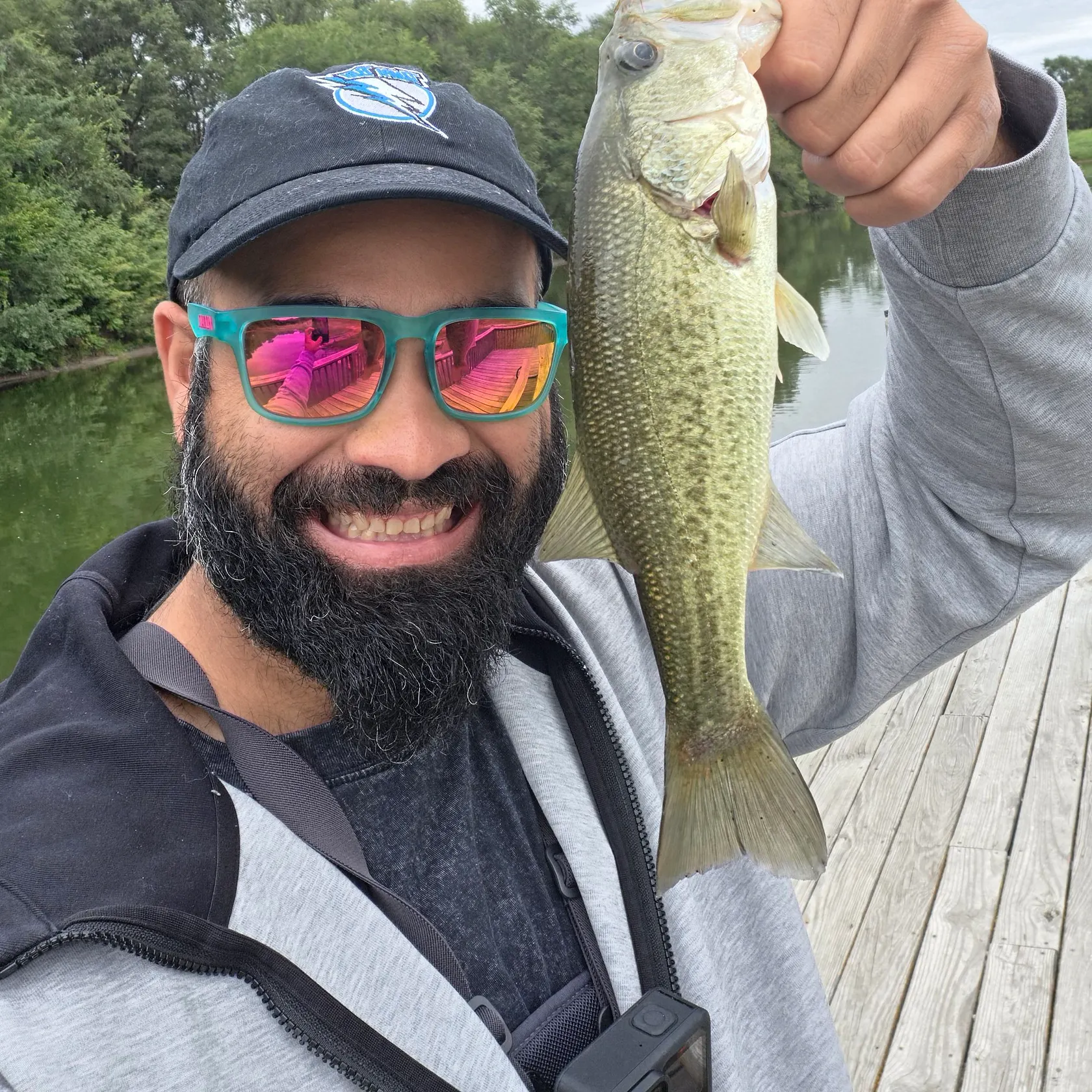 Largemouth bass caught on Fishbrain