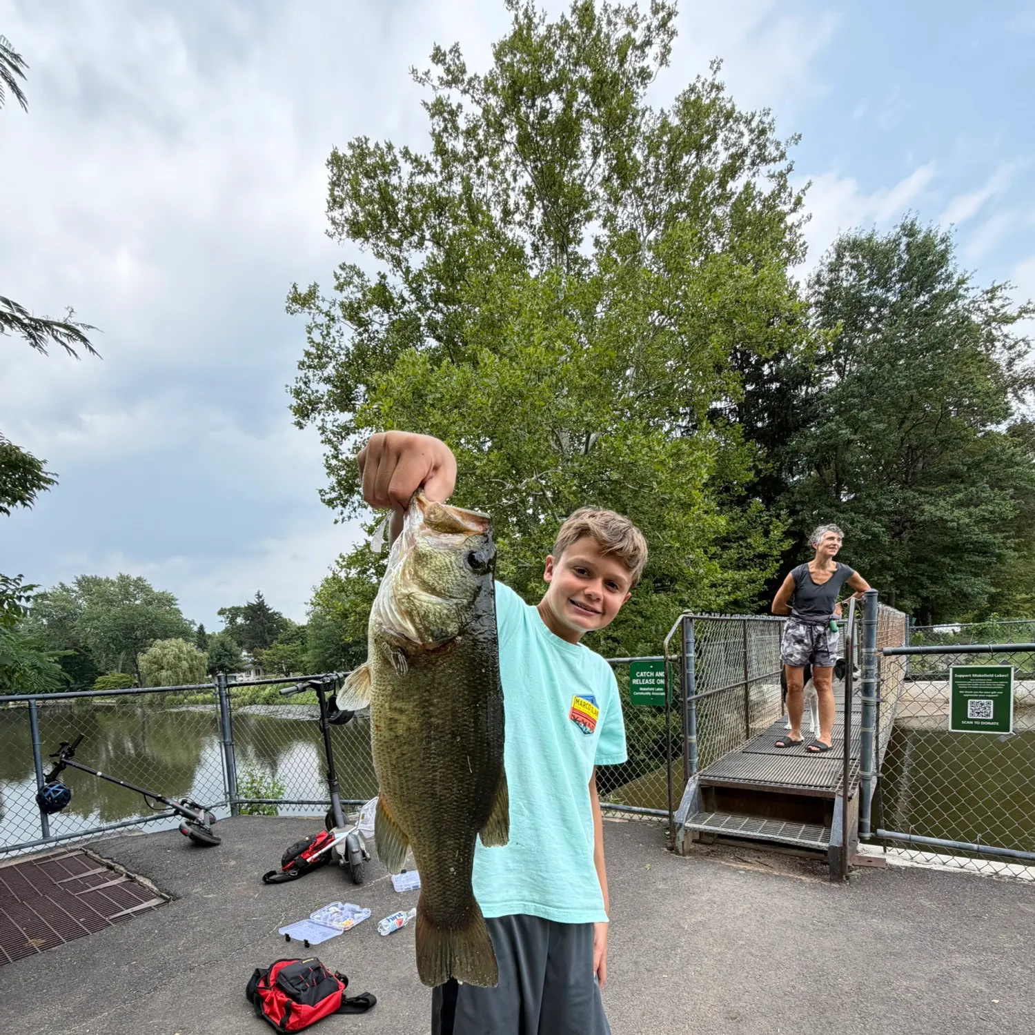 Largemouth bass caught on Fishbrain
