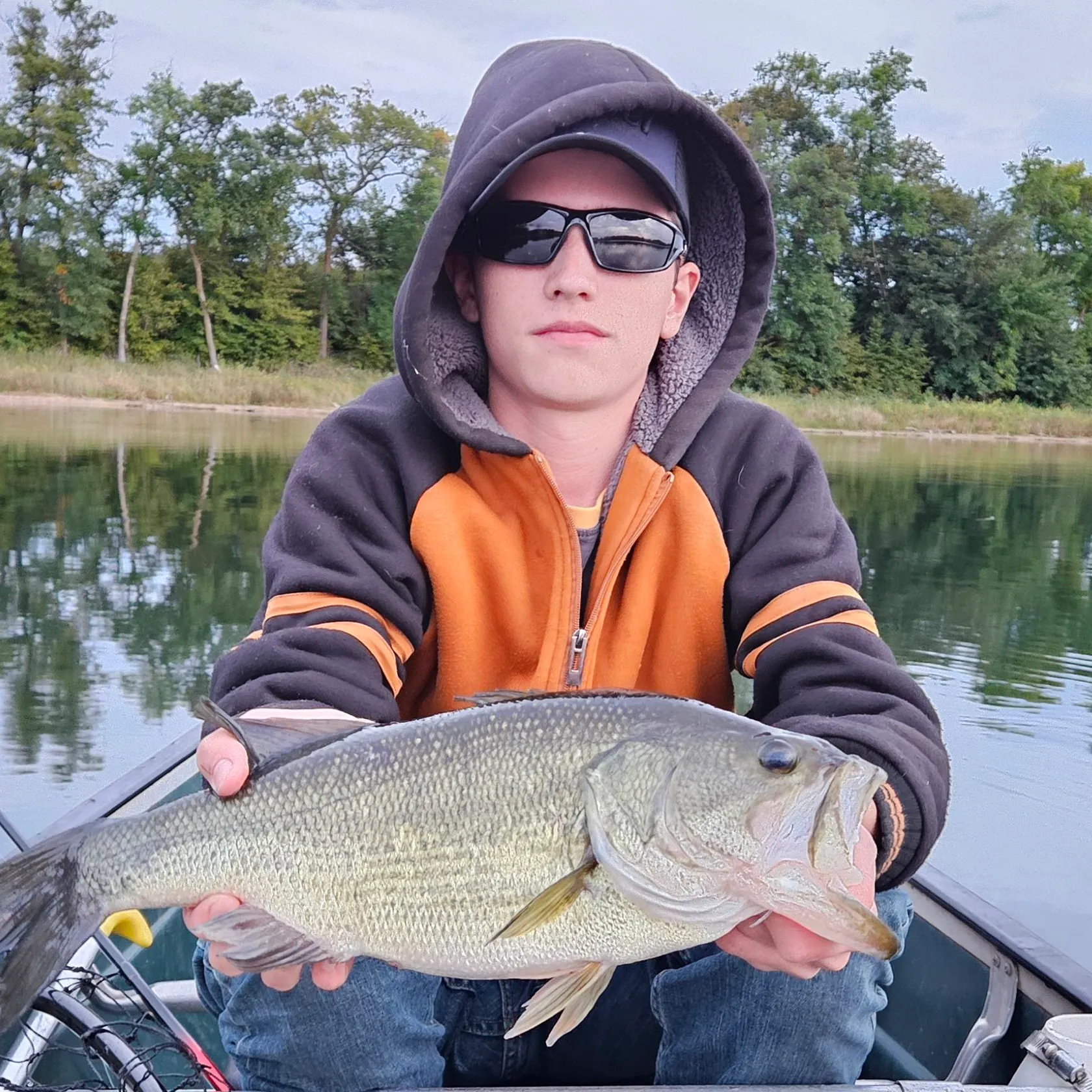 Largemouth bass caught on Fishbrain