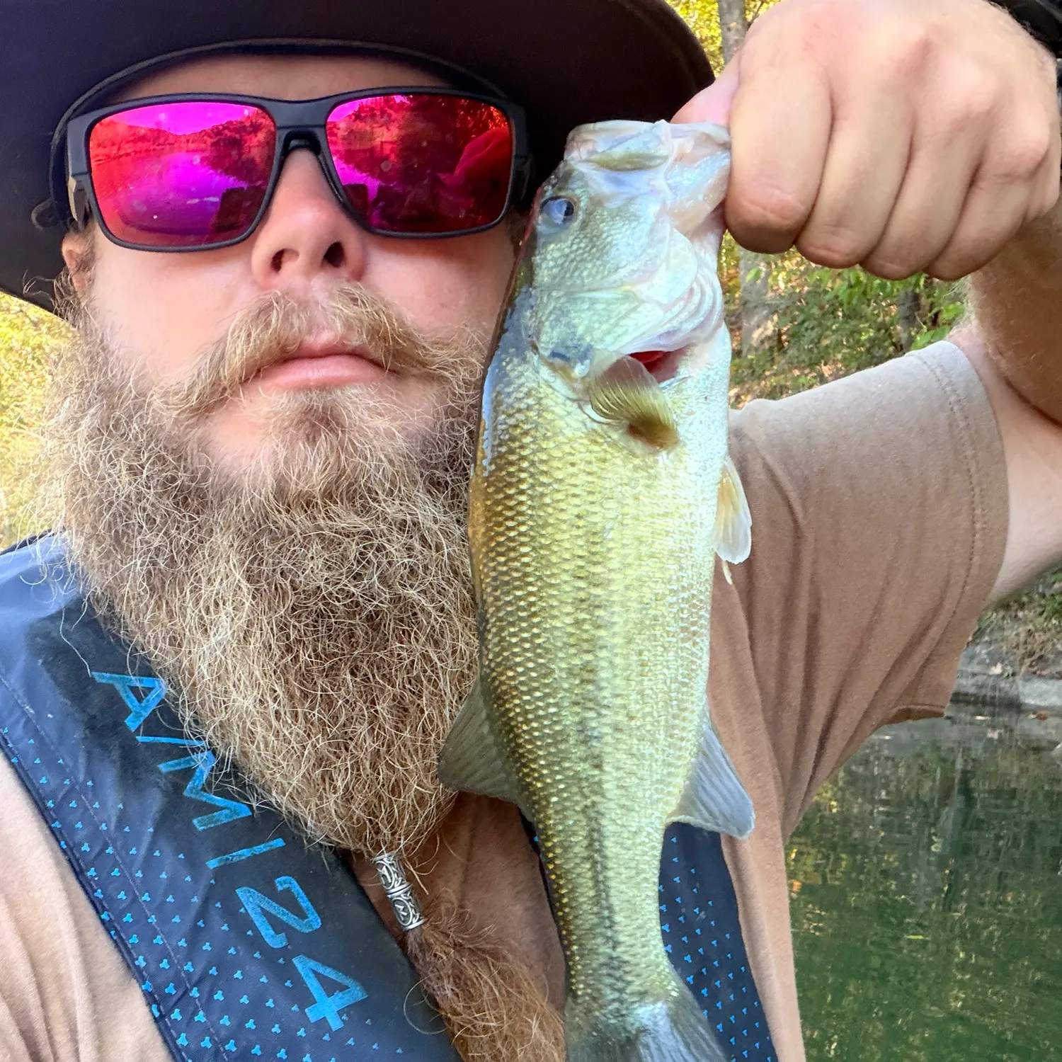 Largemouth bass caught on Fishbrain