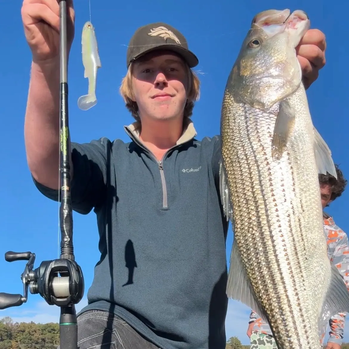 Striped bass caught on Fishbrain