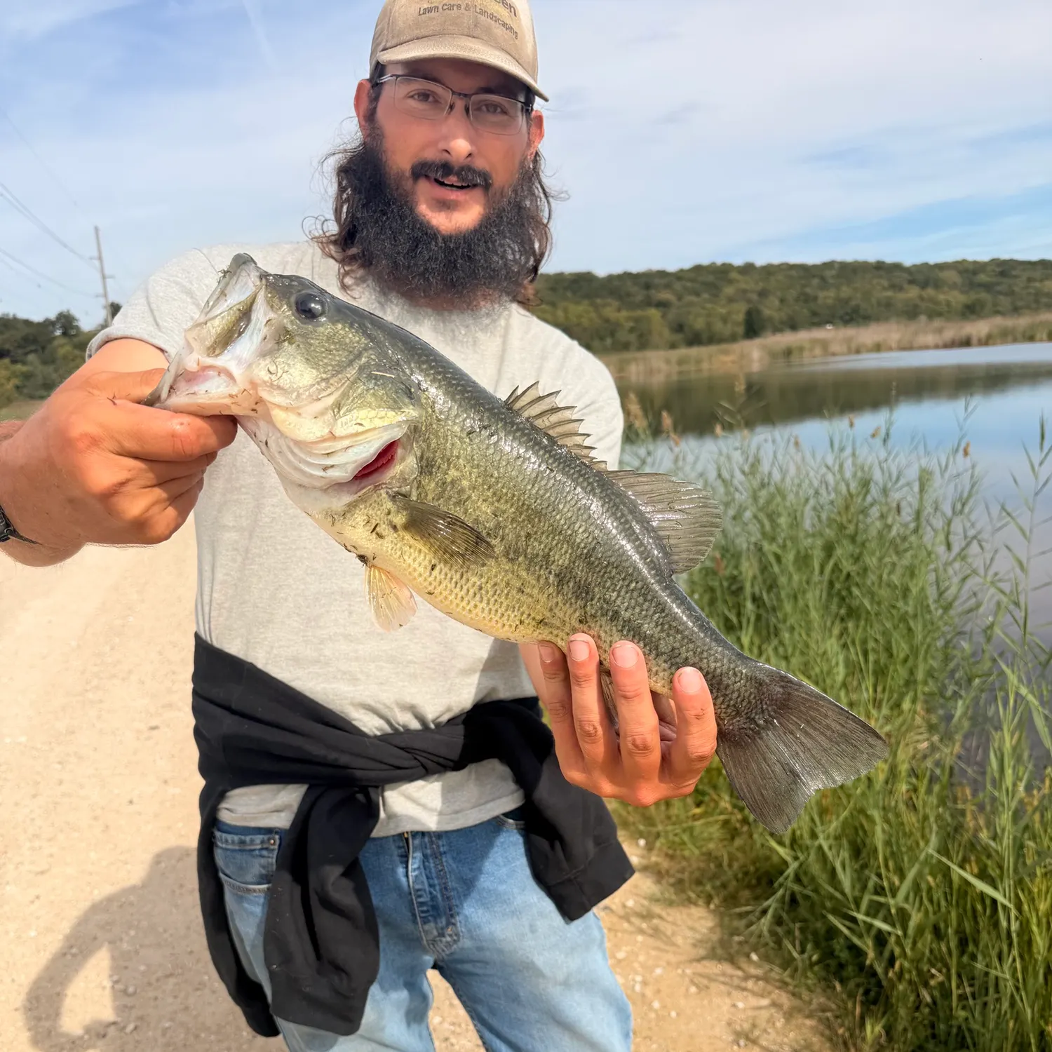 Largemouth bass caught on Fishbrain