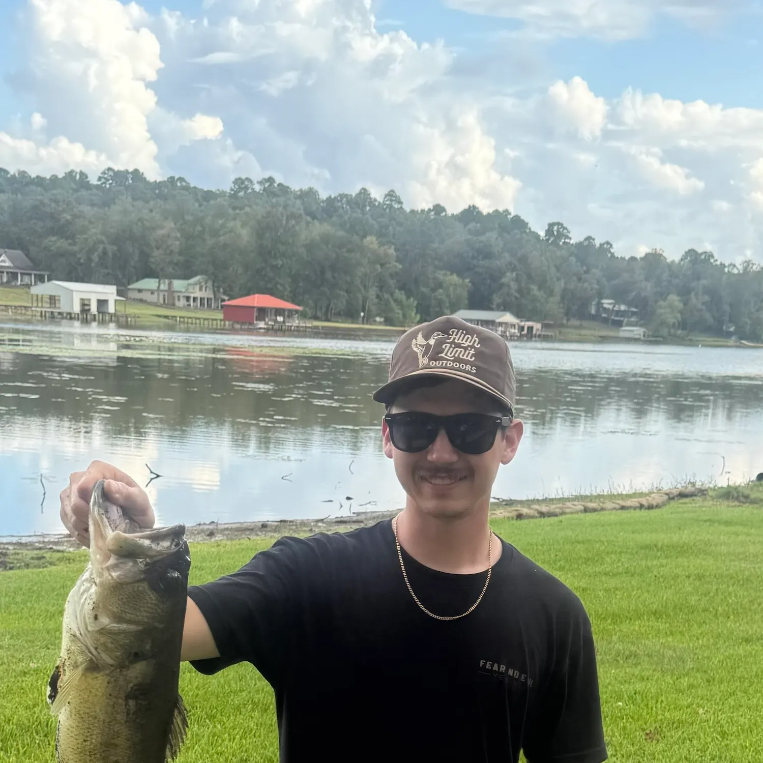 Largemouth bass caught on Fishbrain