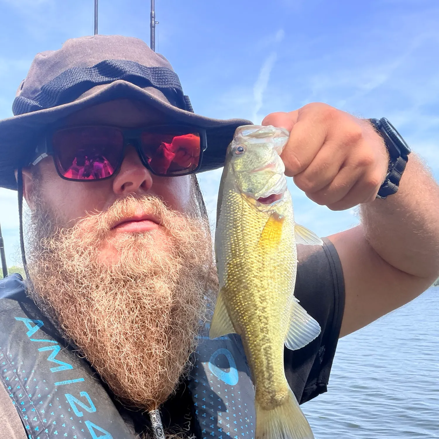 Largemouth bass caught on Fishbrain