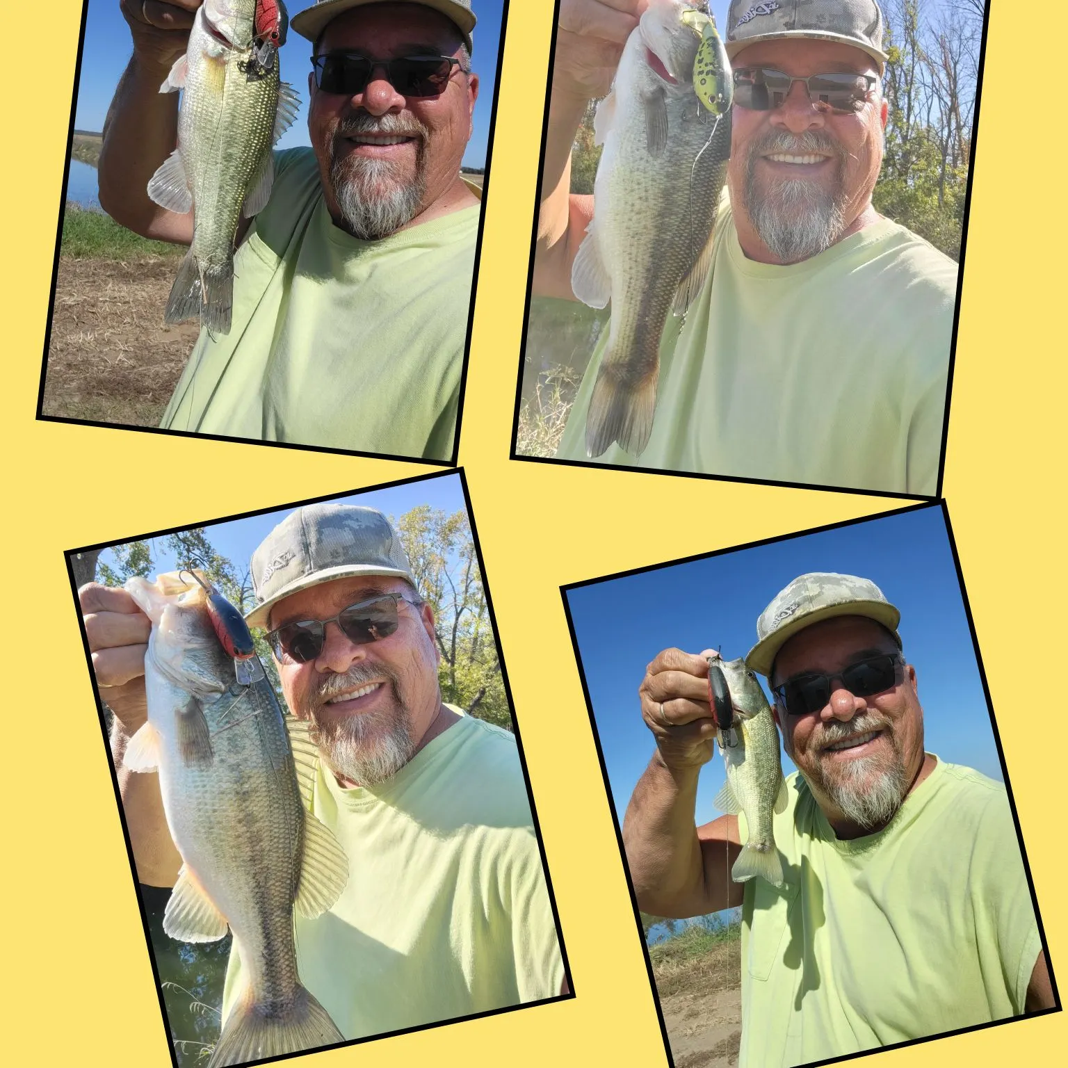 Largemouth bass caught on Fishbrain