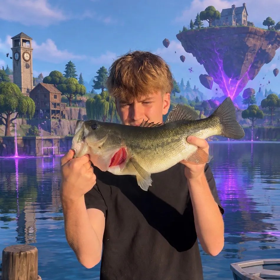 Largemouth bass caught on Fishbrain
