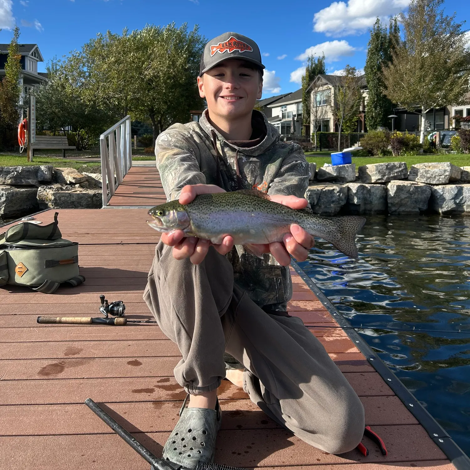Rainbow trout caught on Fishbrain