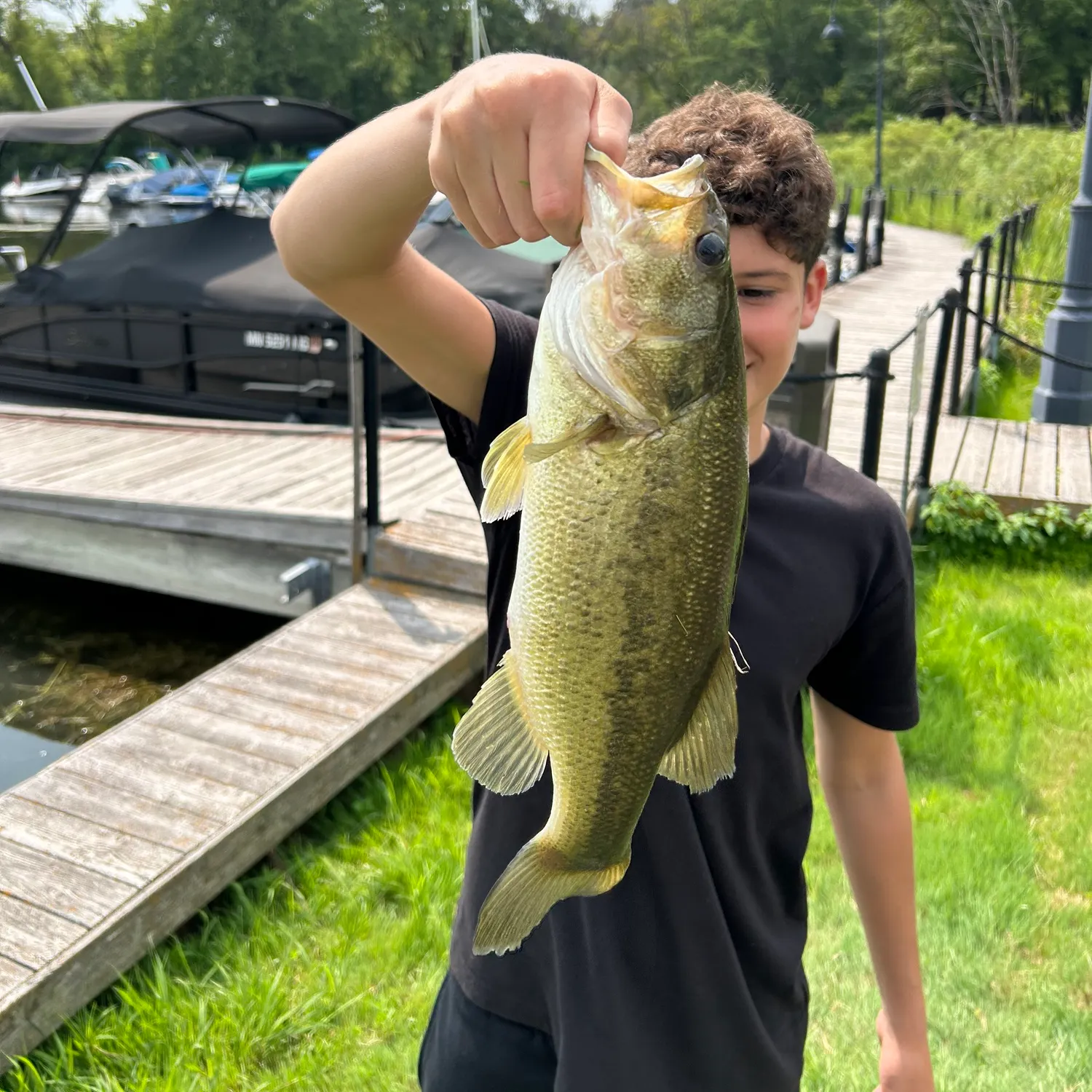 Largemouth bass caught on Fishbrain