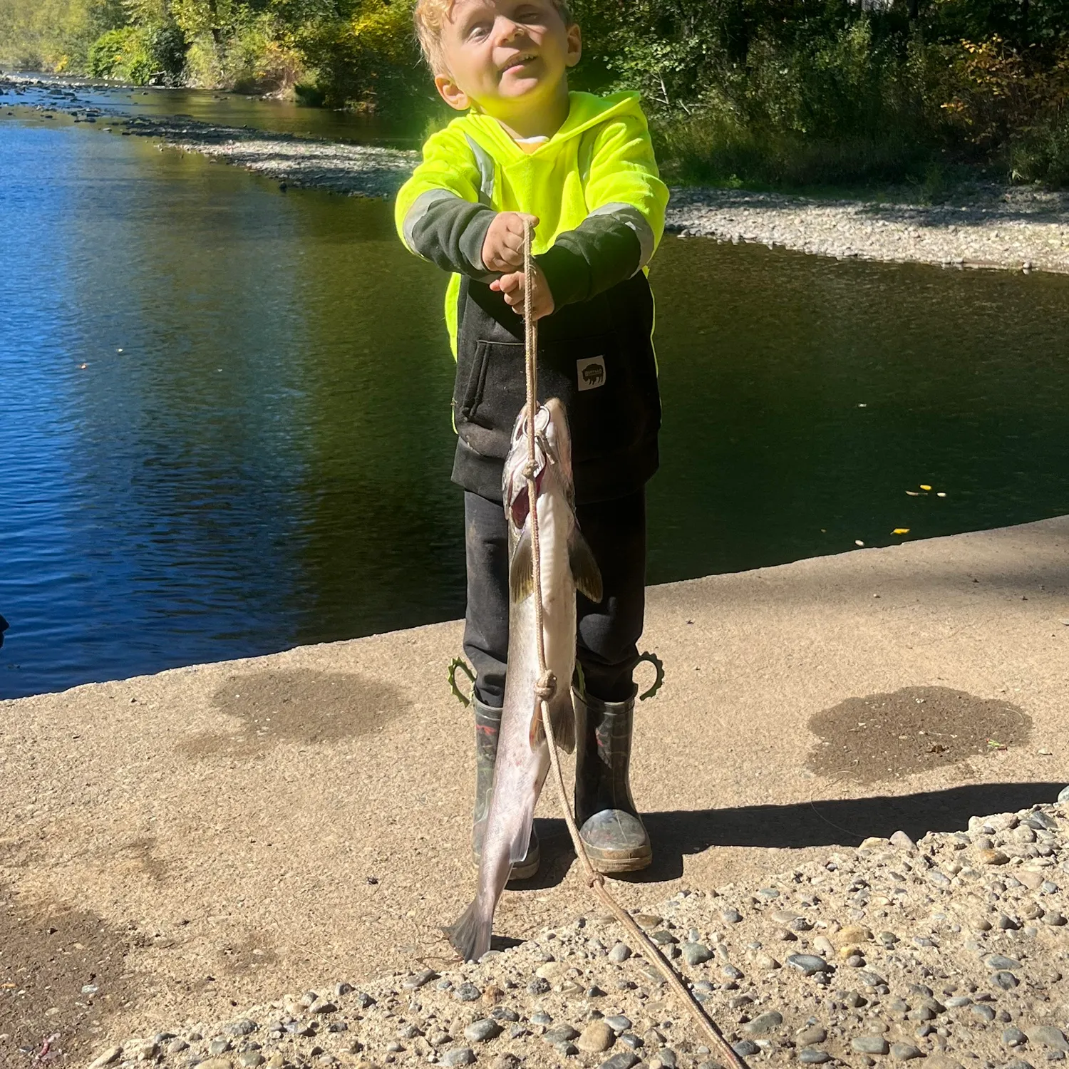 Coho salmon caught on Fishbrain
