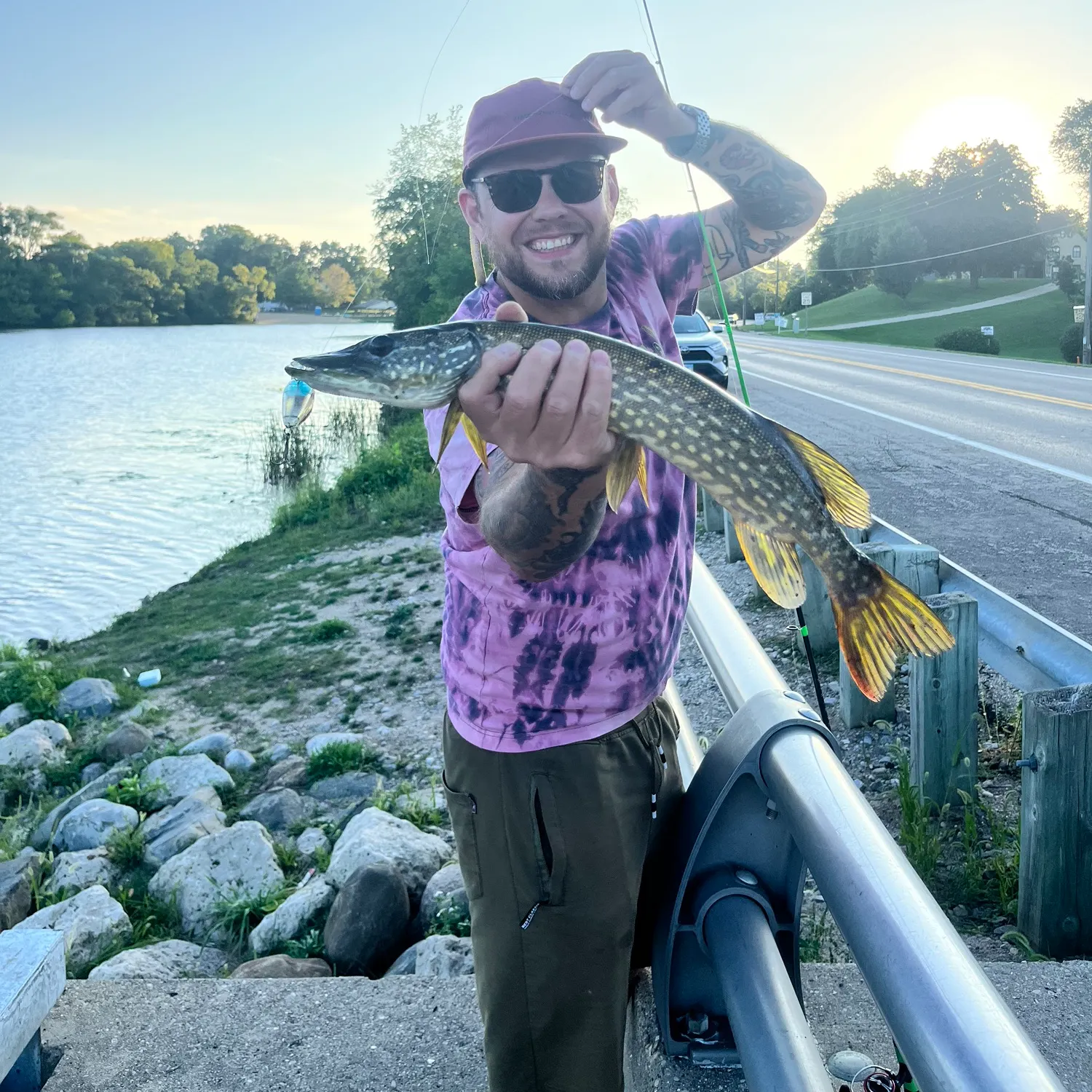 Northern pike caught on Fishbrain