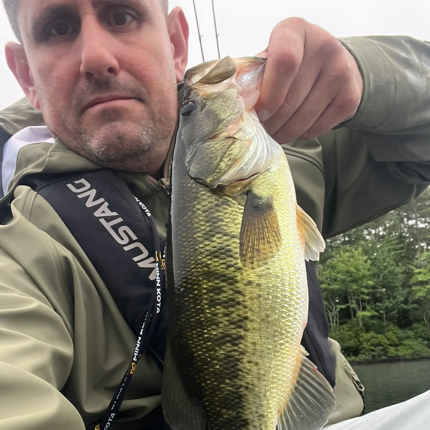 Largemouth bass caught on Fishbrain