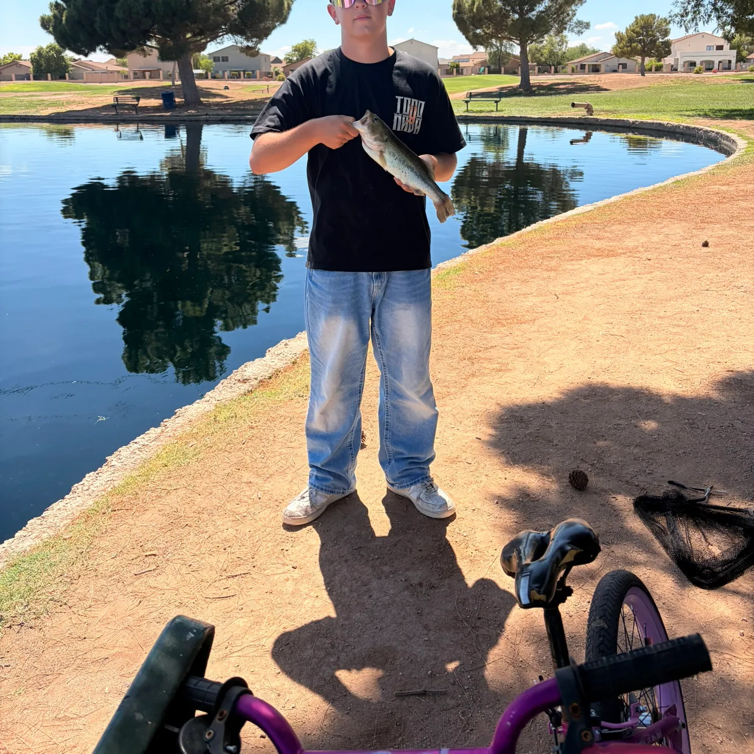 Largemouth bass caught on Fishbrain