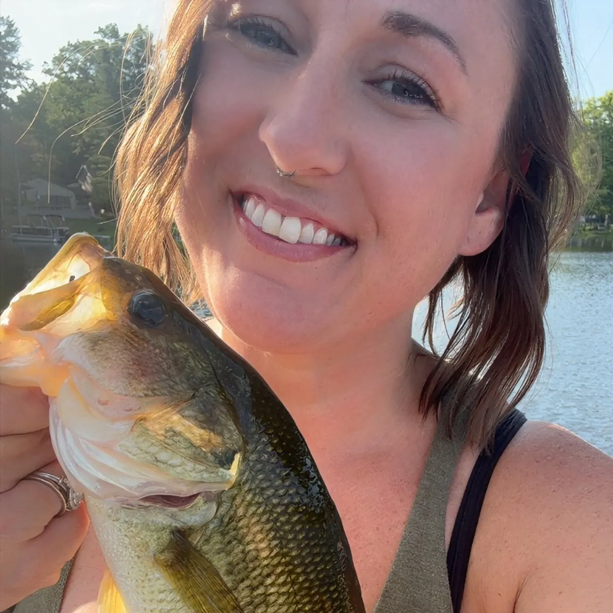 Largemouth bass caught on Fishbrain
