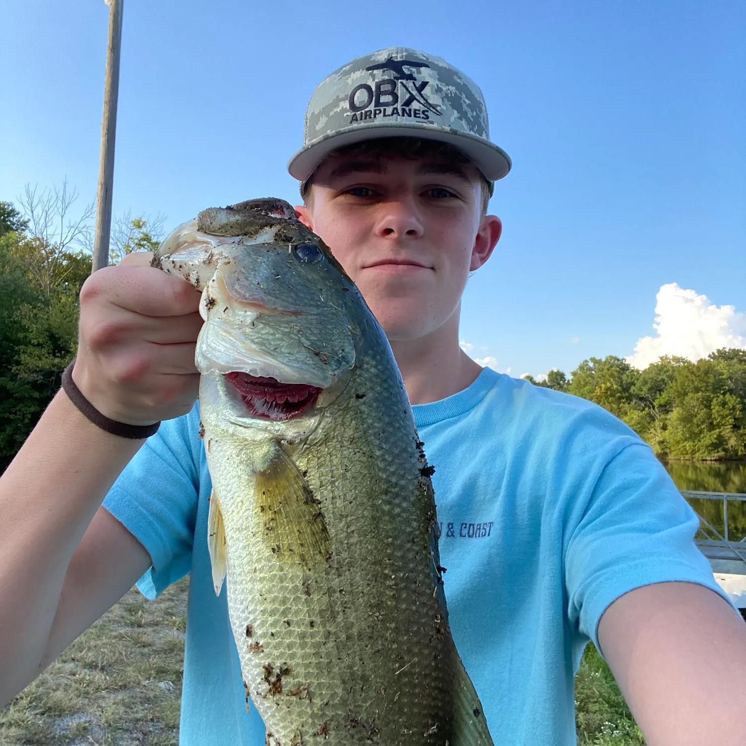 Largemouth bass caught on Fishbrain
