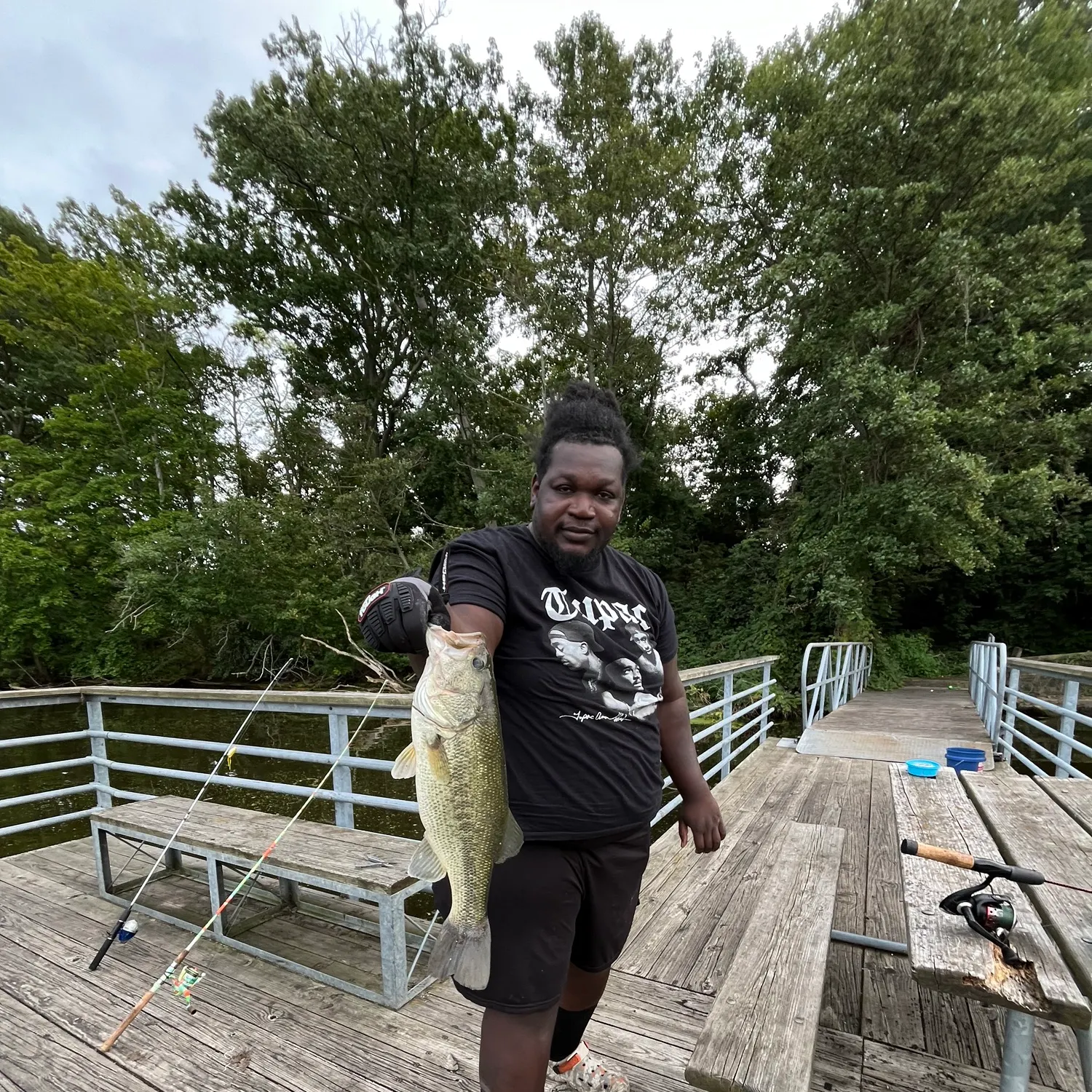 Largemouth bass caught on Fishbrain