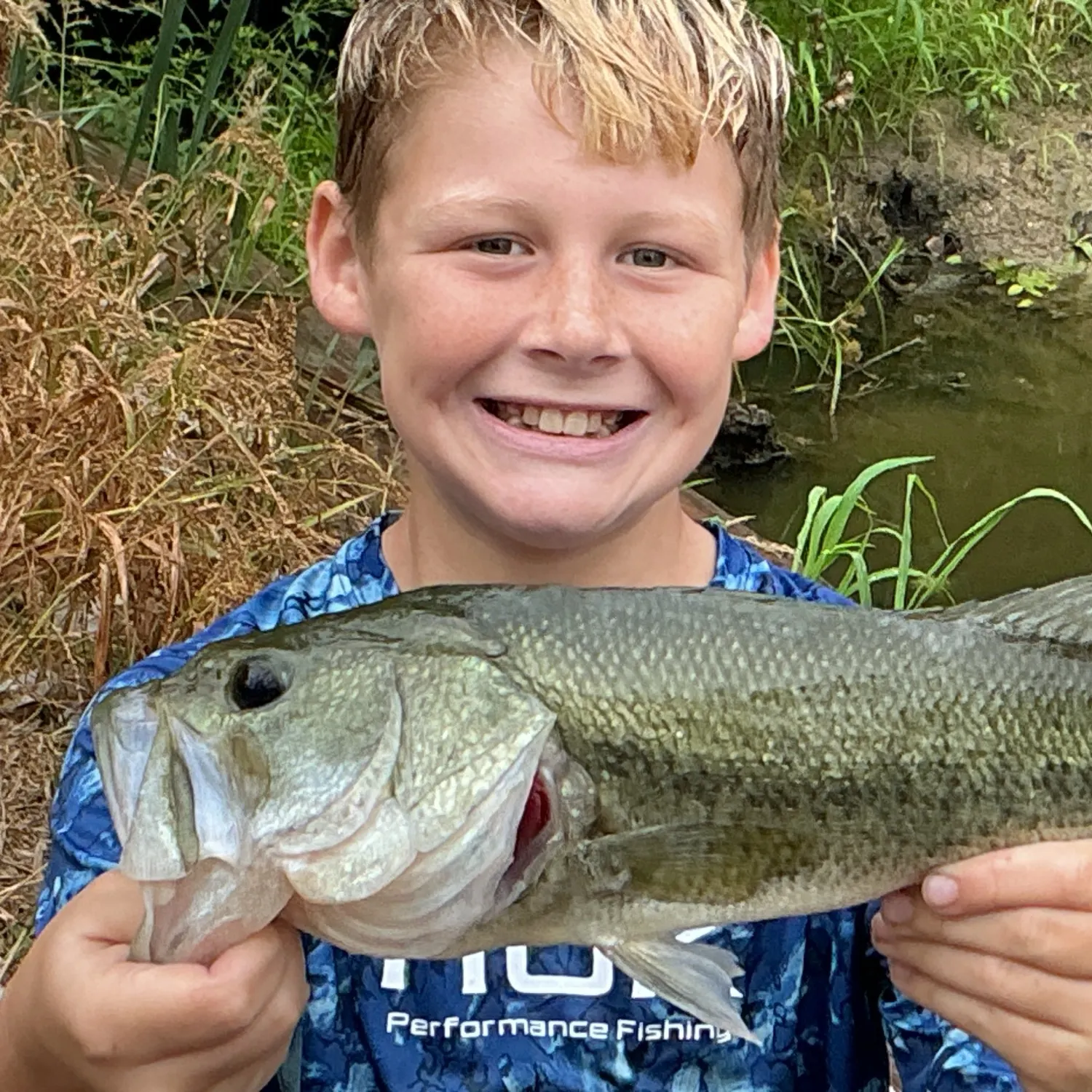 Largemouth bass caught on Fishbrain