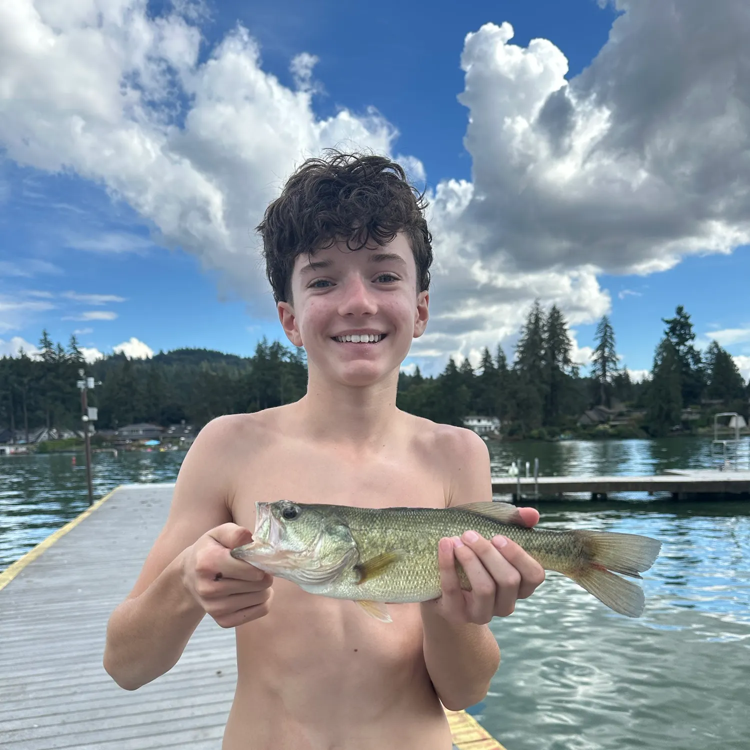 Largemouth bass caught on Fishbrain