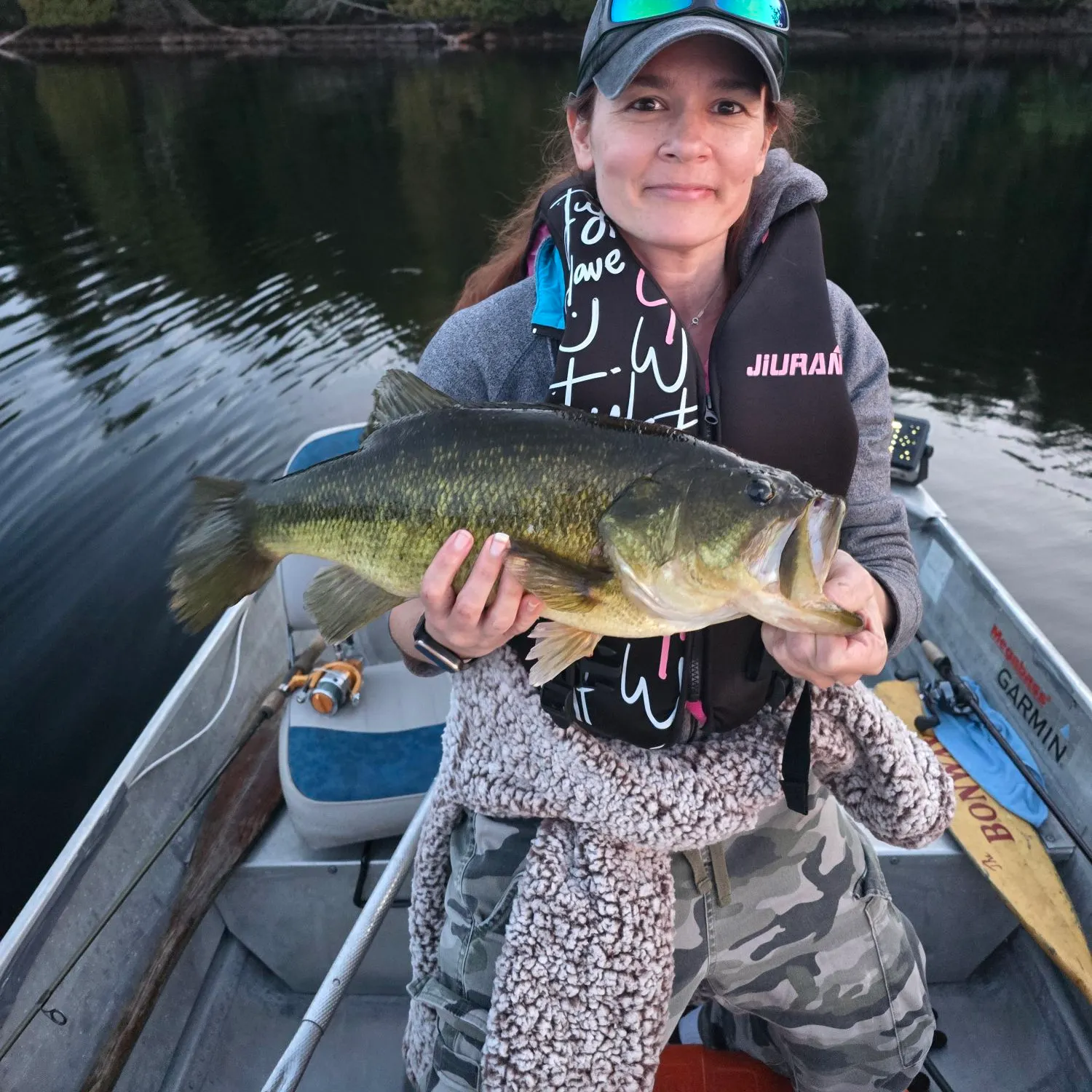 Largemouth bass caught on Fishbrain