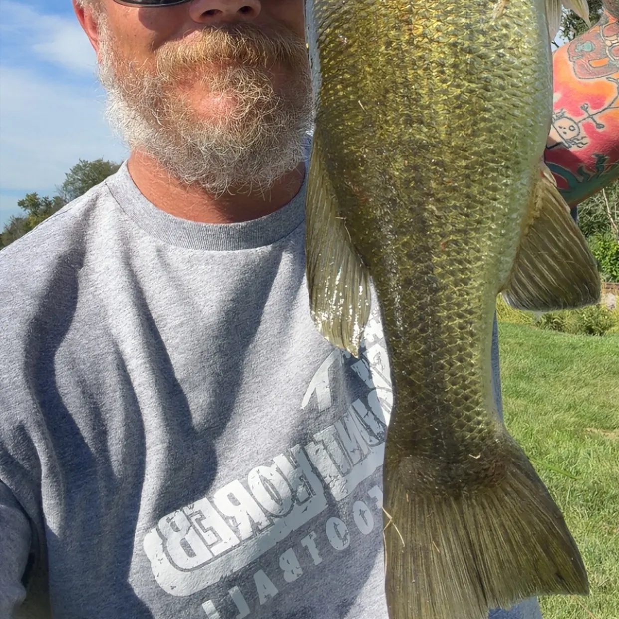 Largemouth bass caught on Fishbrain