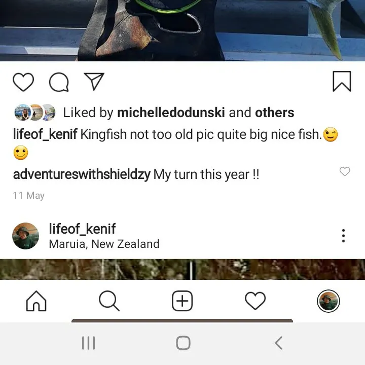 recently logged catches