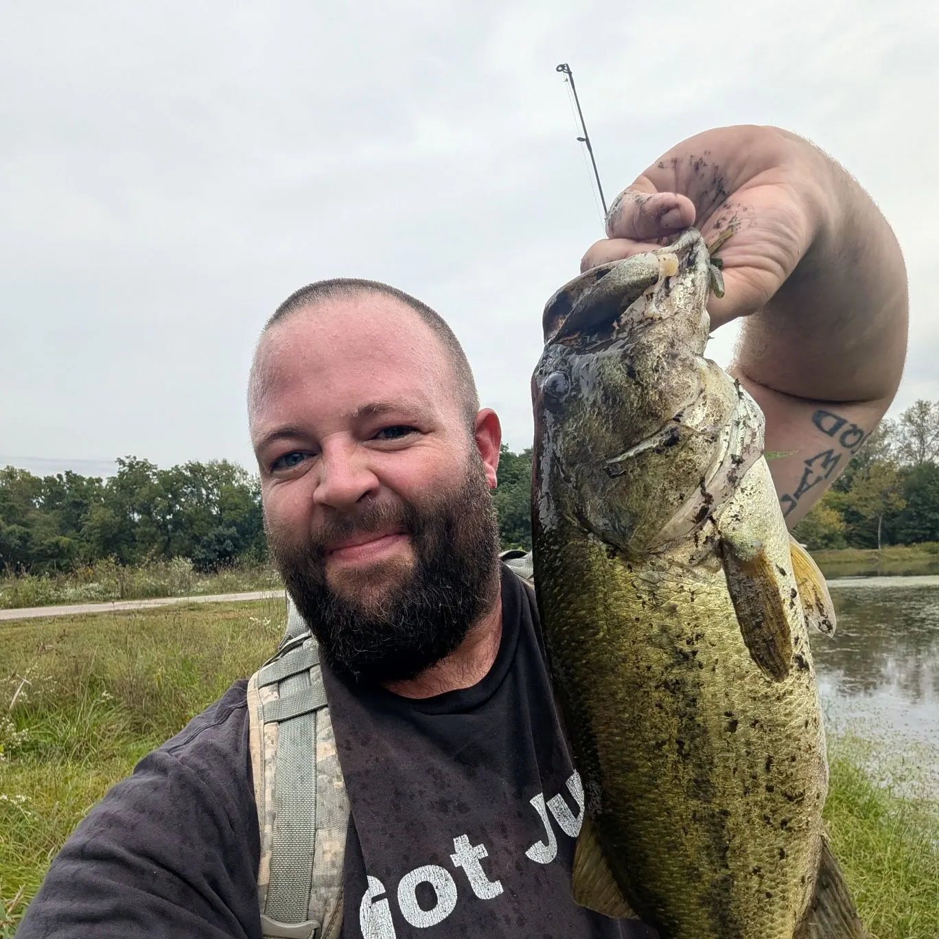 Largemouth bass caught on Fishbrain