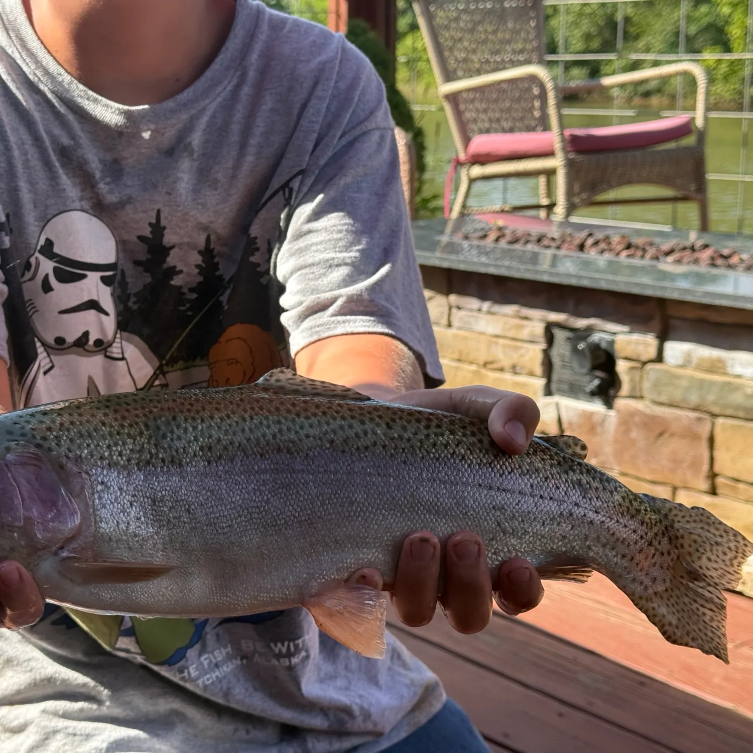 Rainbow trout caught on Fishbrain