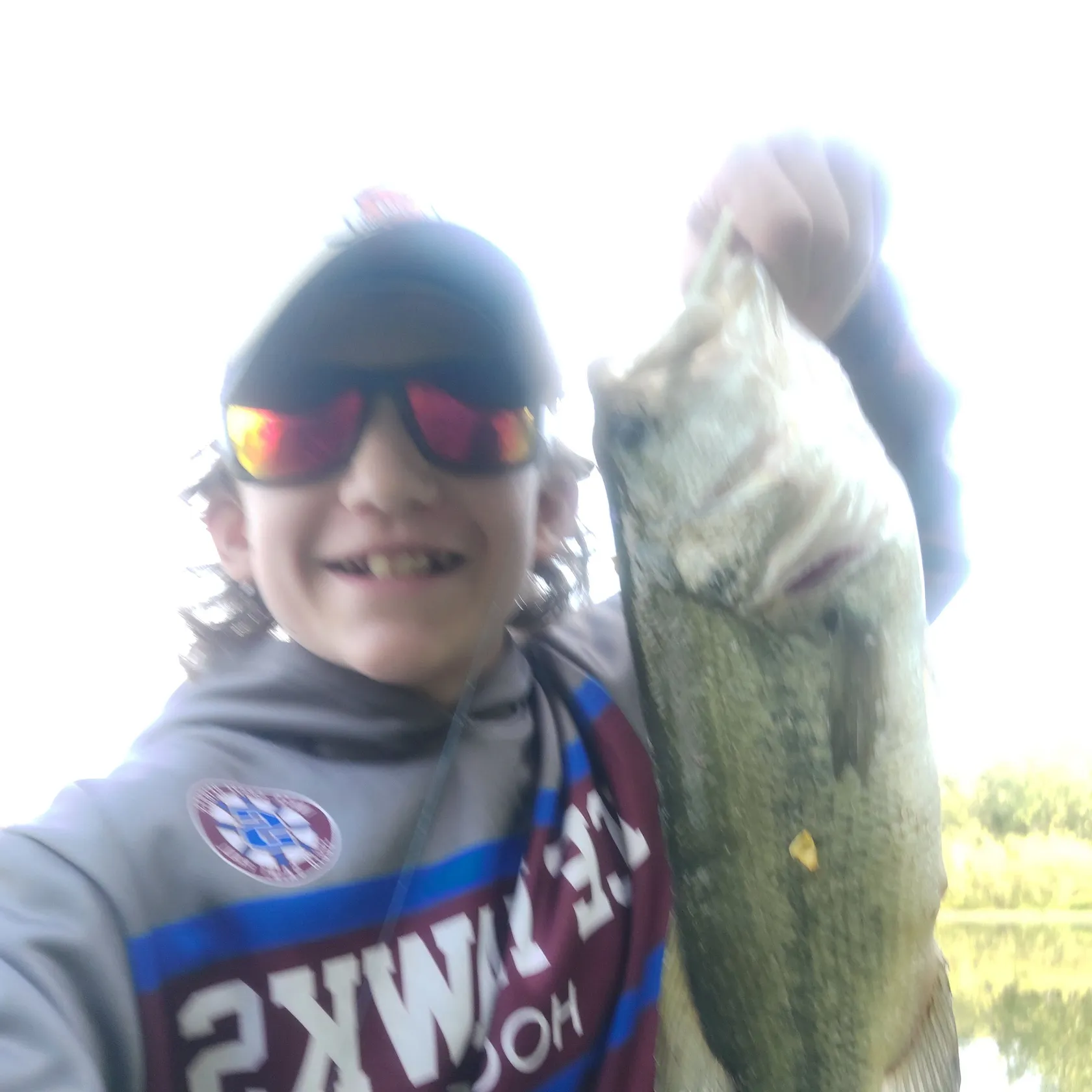 Largemouth bass caught on Fishbrain