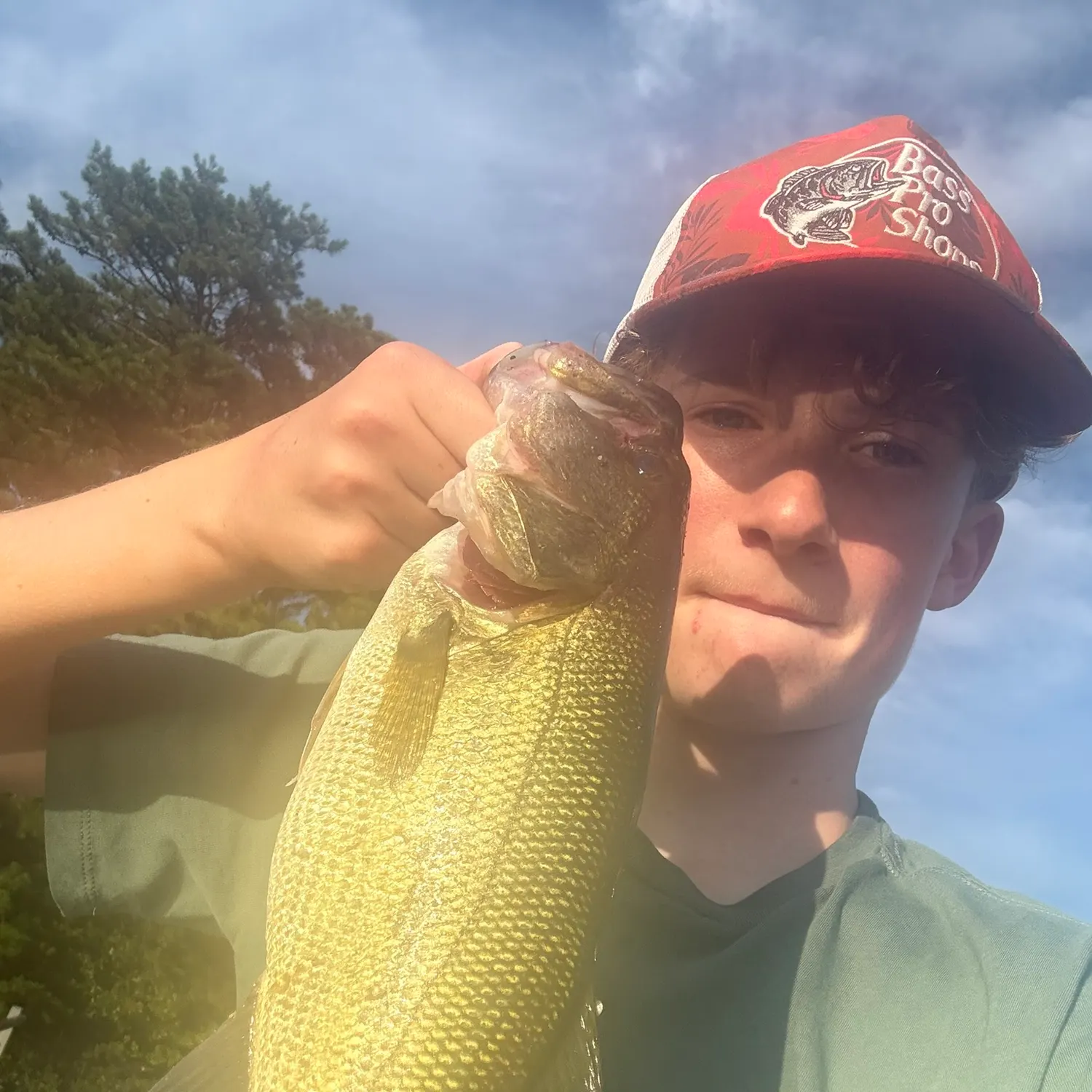 Largemouth bass caught on Fishbrain