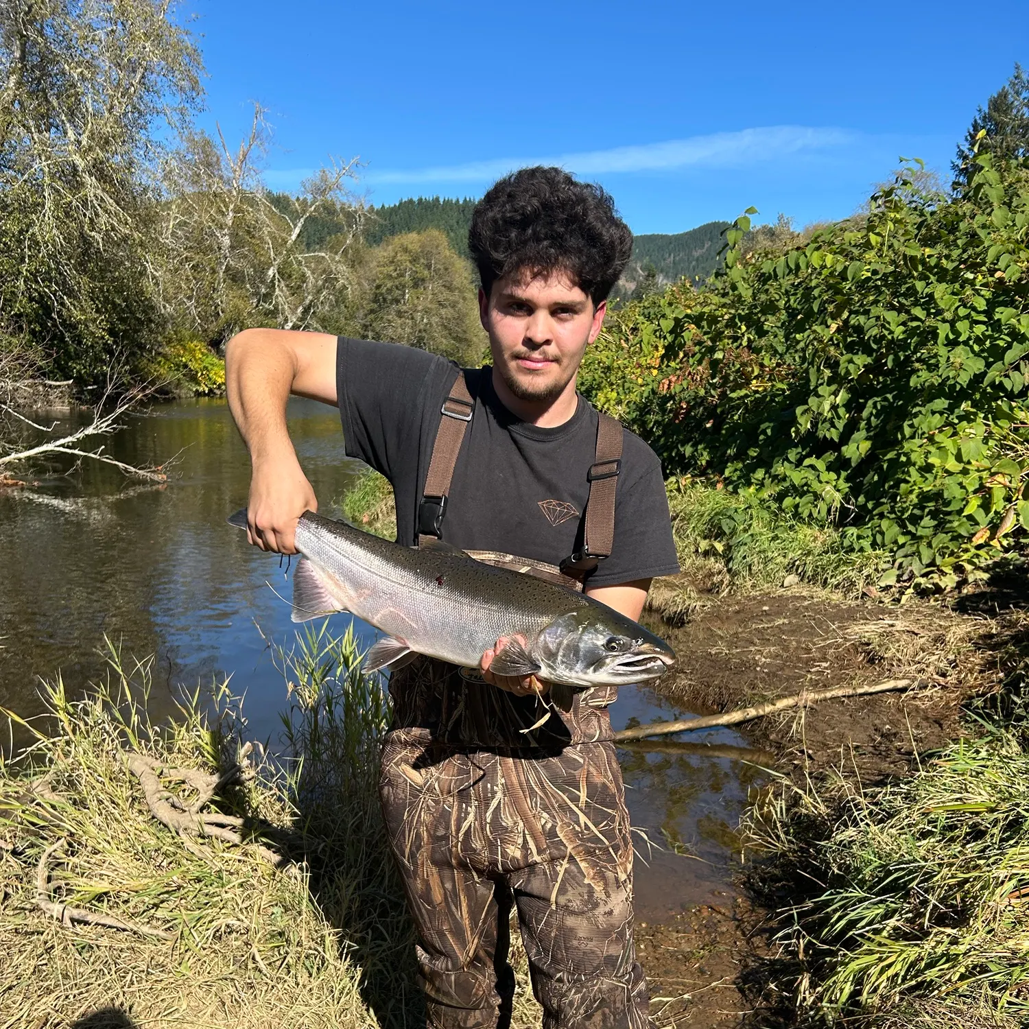 Coho salmon caught on Fishbrain
