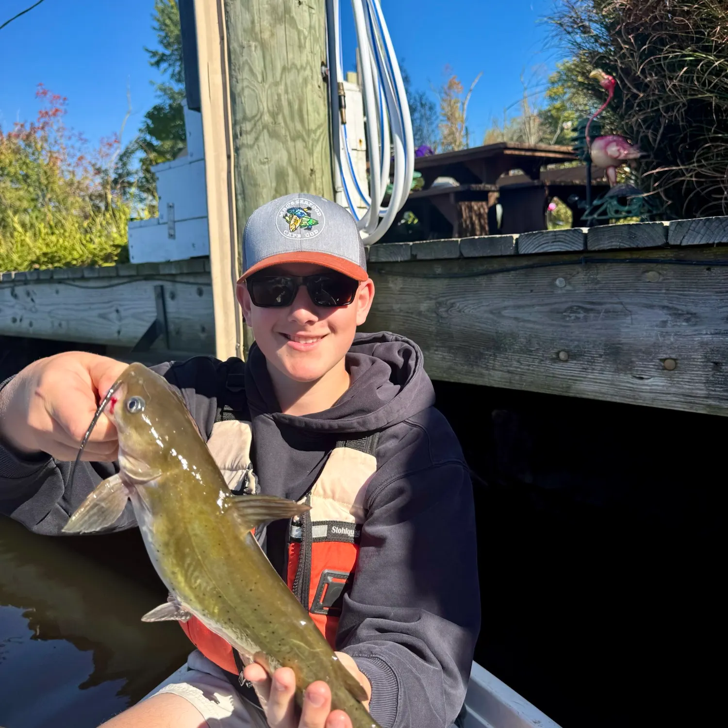 Channel catfish caught on Fishbrain