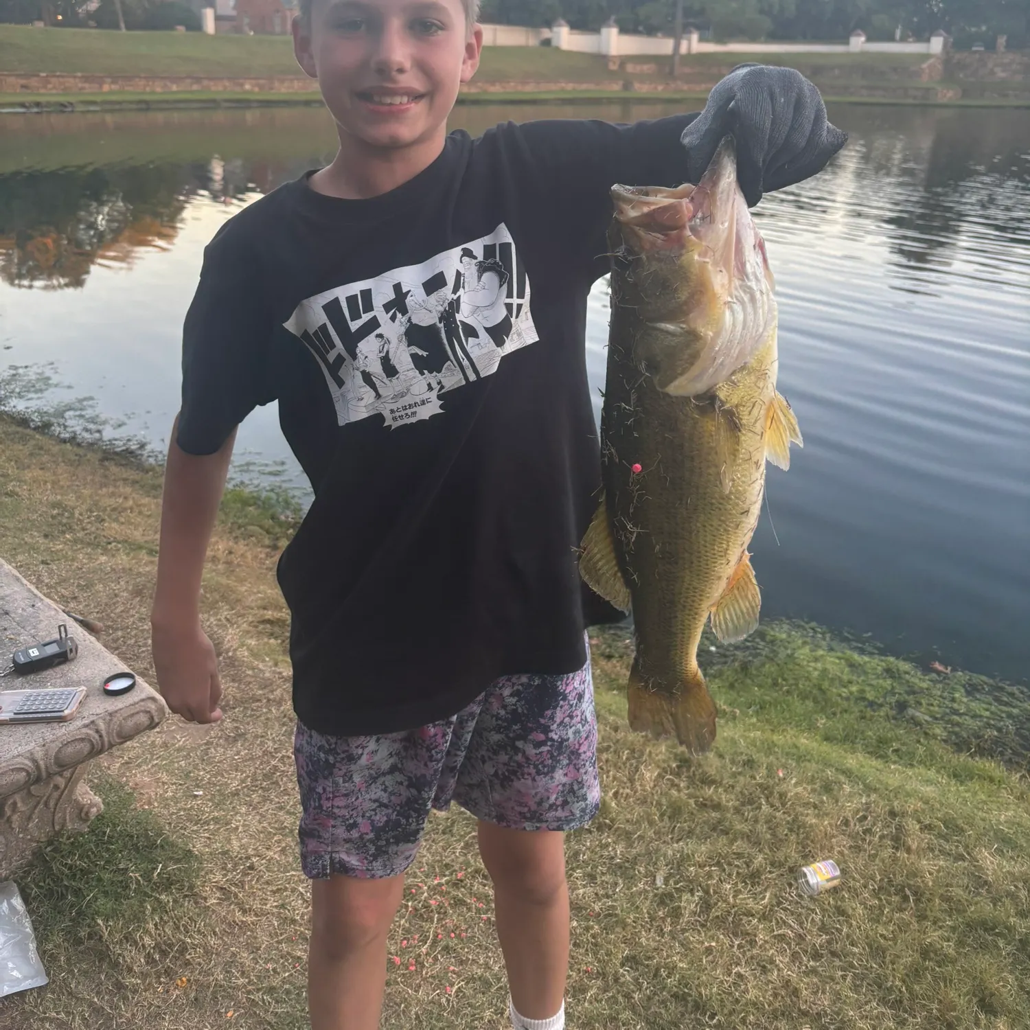 Largemouth bass caught on Fishbrain