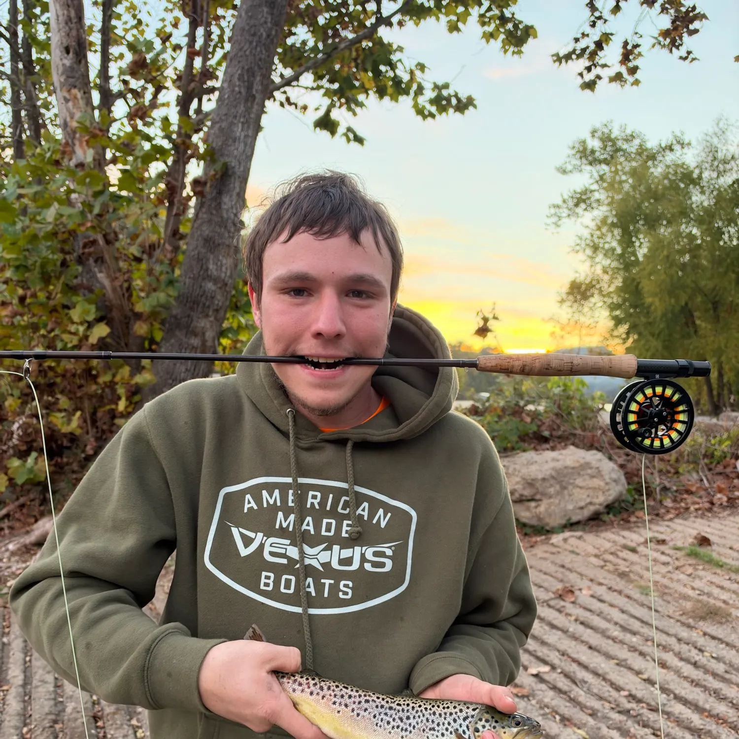 Brown trout caught on Fishbrain