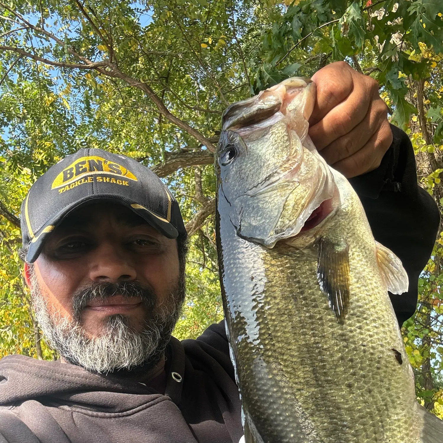Largemouth bass caught on Fishbrain