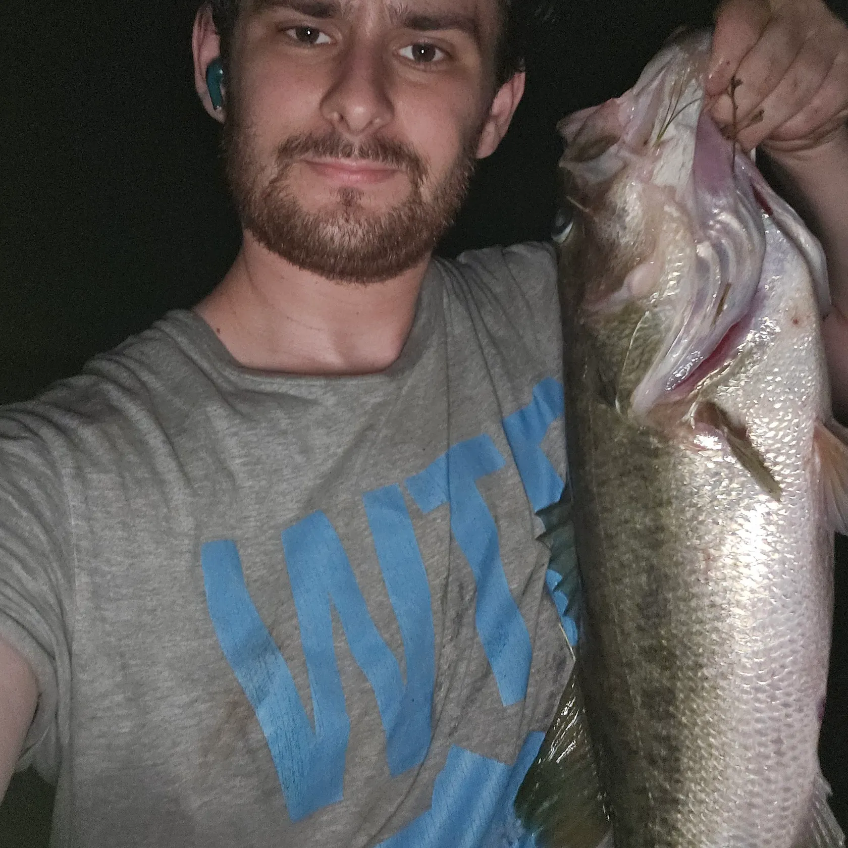 Largemouth bass caught on Fishbrain