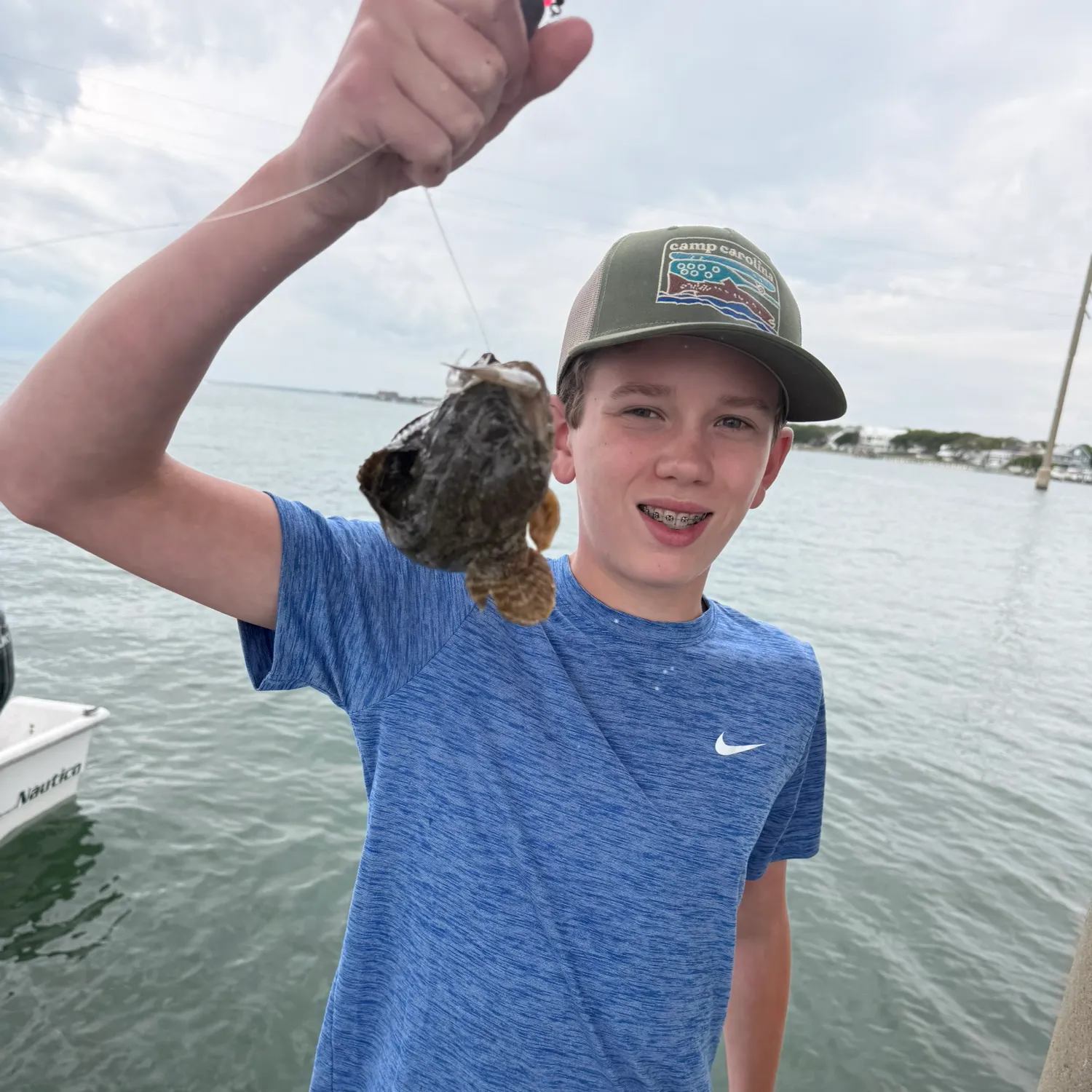 The most recent Oyster toadfish catches on Fishbrain