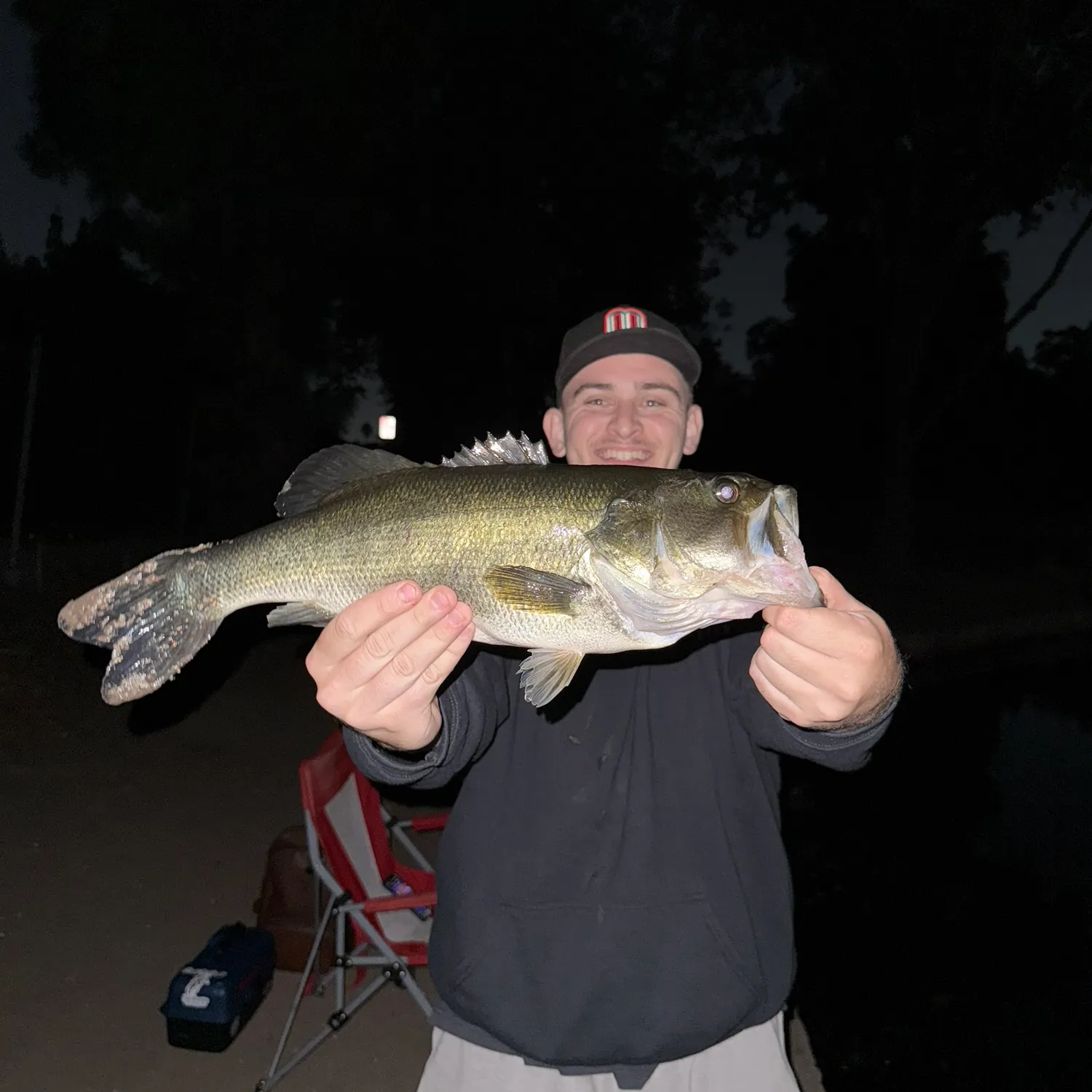 Largemouth bass caught on Fishbrain