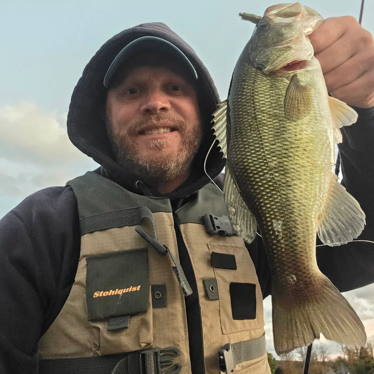 Largemouth bass caught on Fishbrain