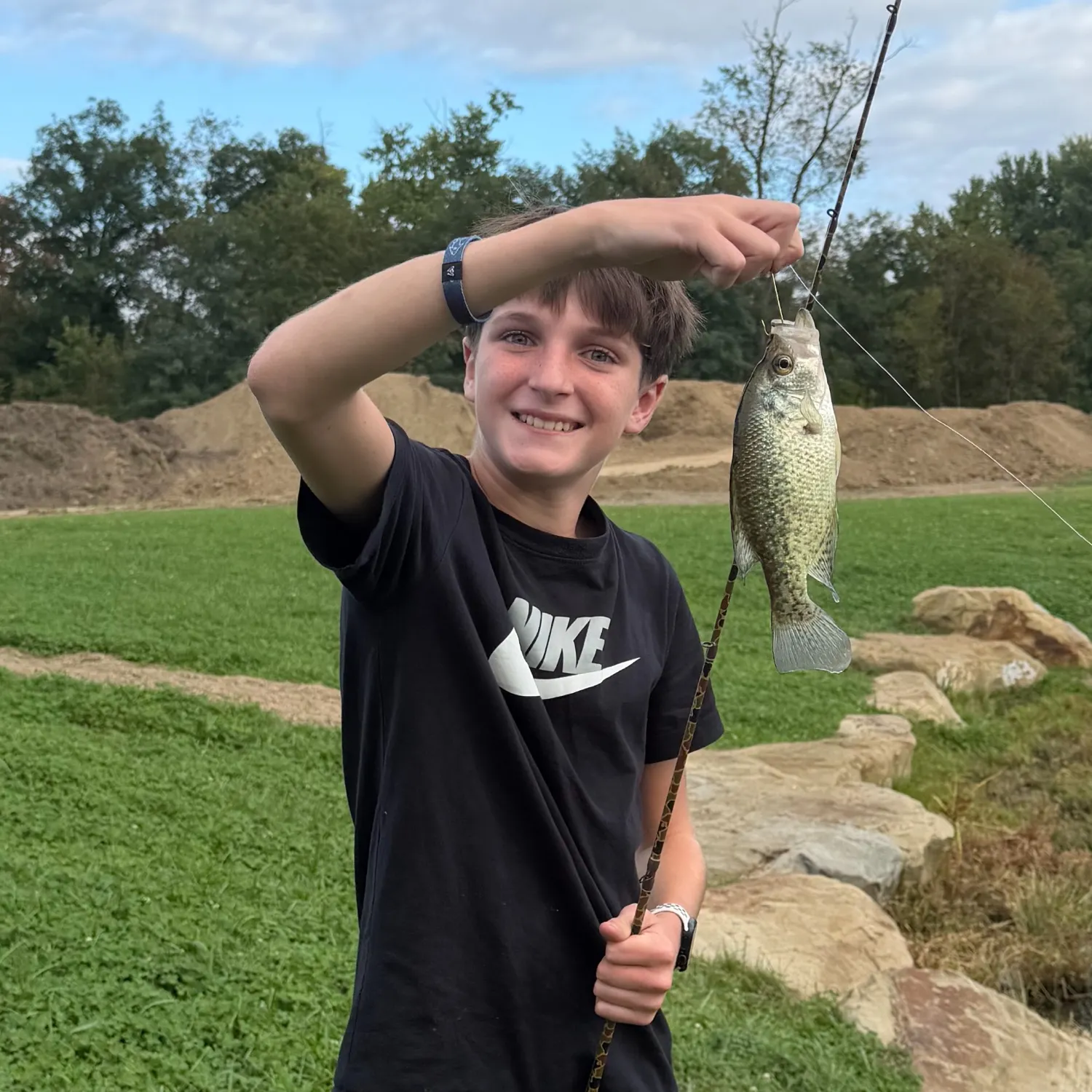 Black crappie caught on Fishbrain