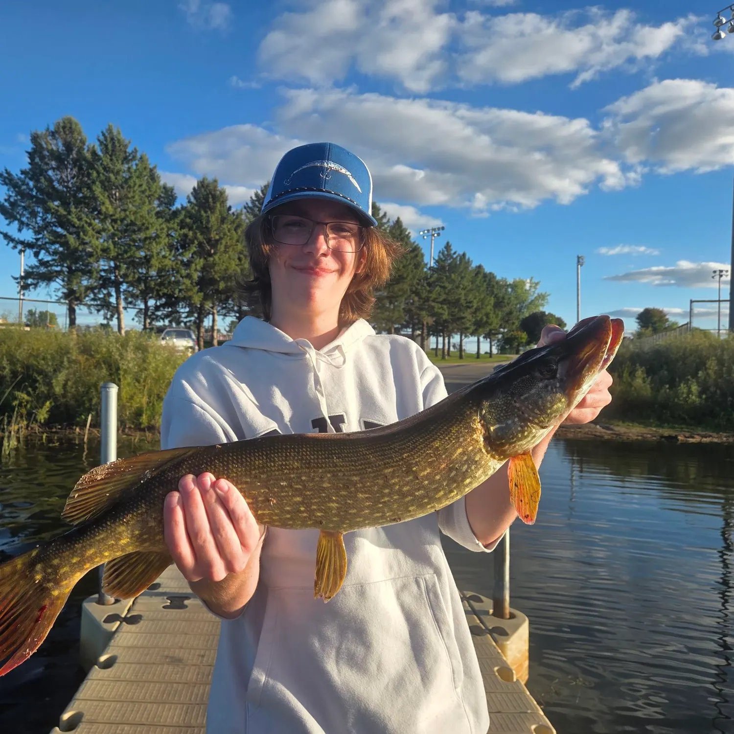 Northern pike caught on Fishbrain