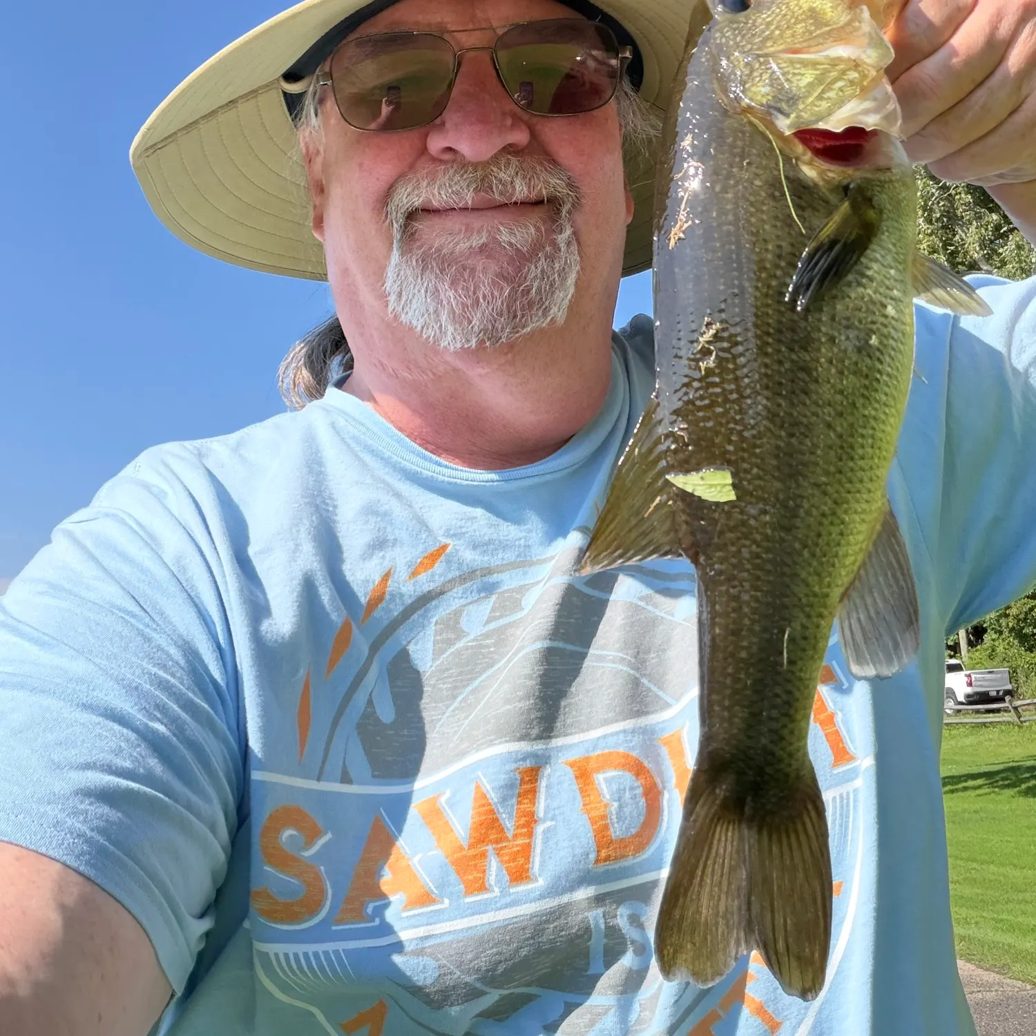 Largemouth bass caught on Fishbrain
