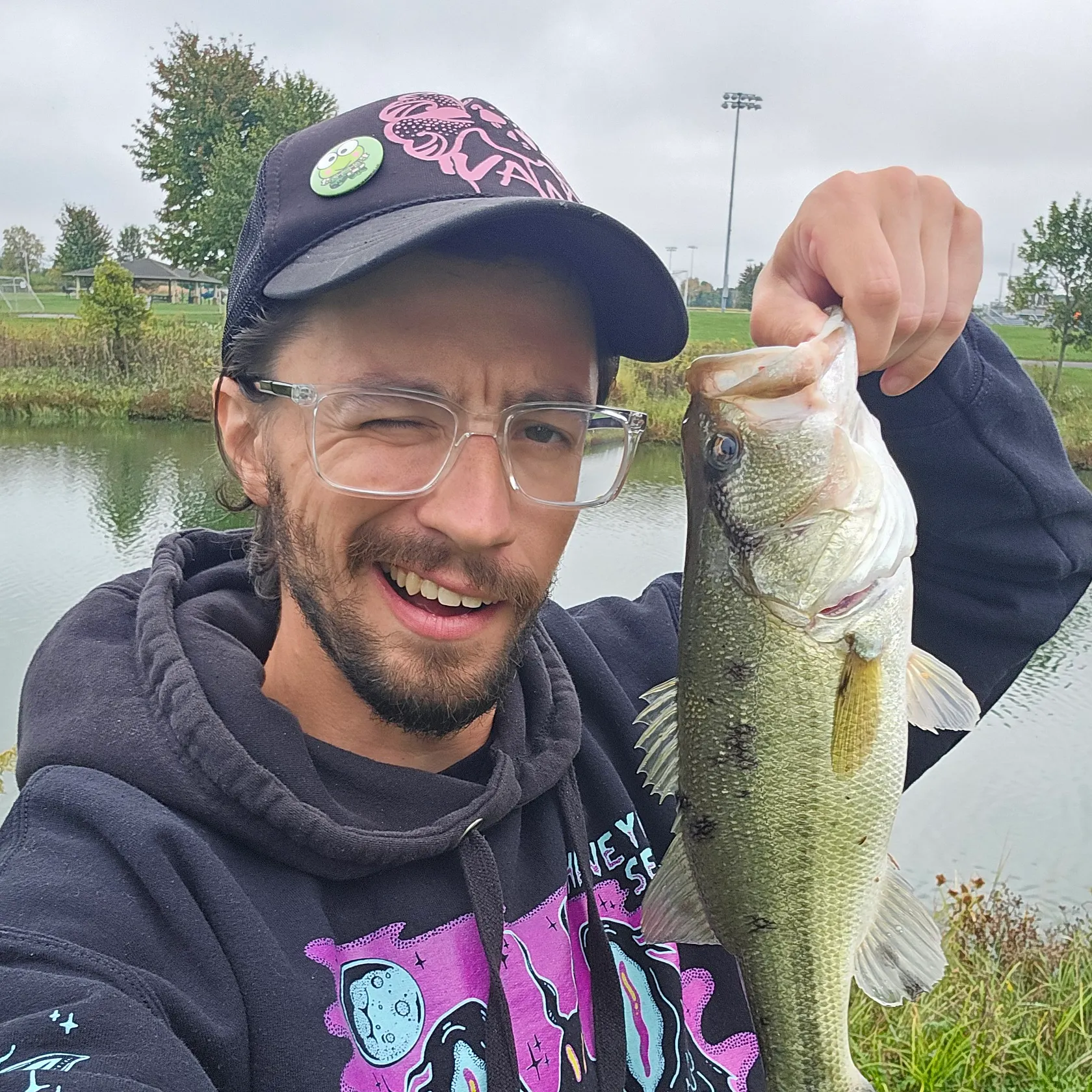 Largemouth bass caught on Fishbrain