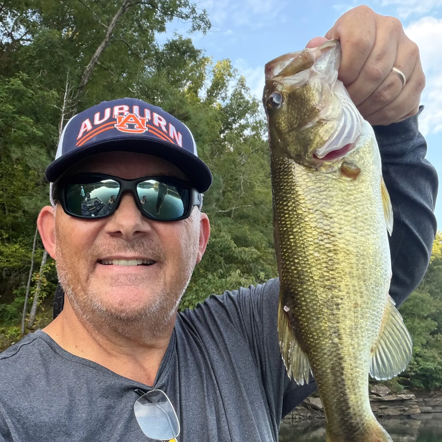 Largemouth bass caught on Fishbrain