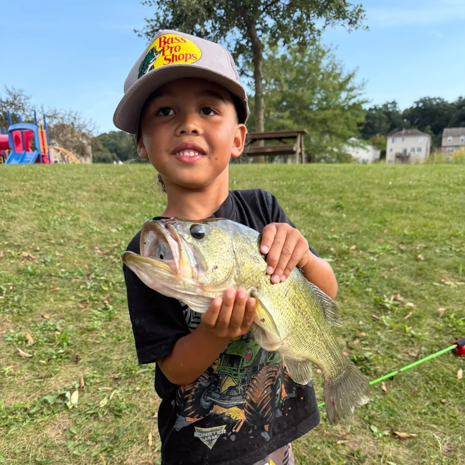 Largemouth bass caught on Fishbrain