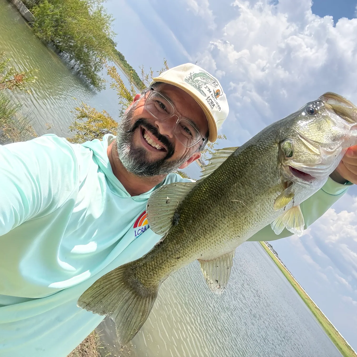 Largemouth bass caught on Fishbrain